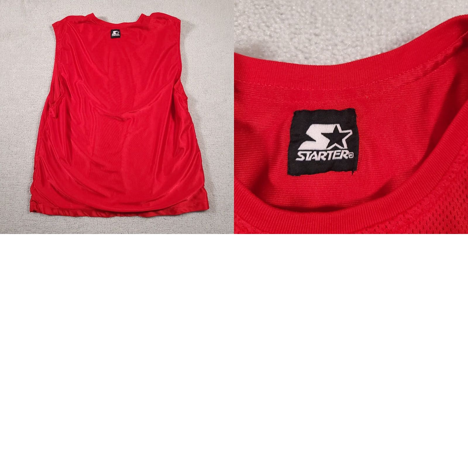 Starter Starter Sleeveless Reversible Basketball Jersey Red Mens Size XL Size US XL / EU 56 / 4 - 9 Thumbnail