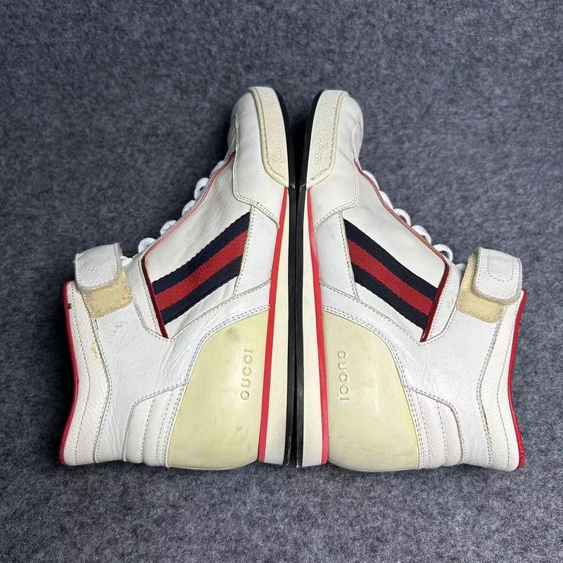 Gucci Gucci High-Top Lace-Up Sneakers for Men -2508 Size US 7.5 / EU 40-41 - 8 Thumbnail