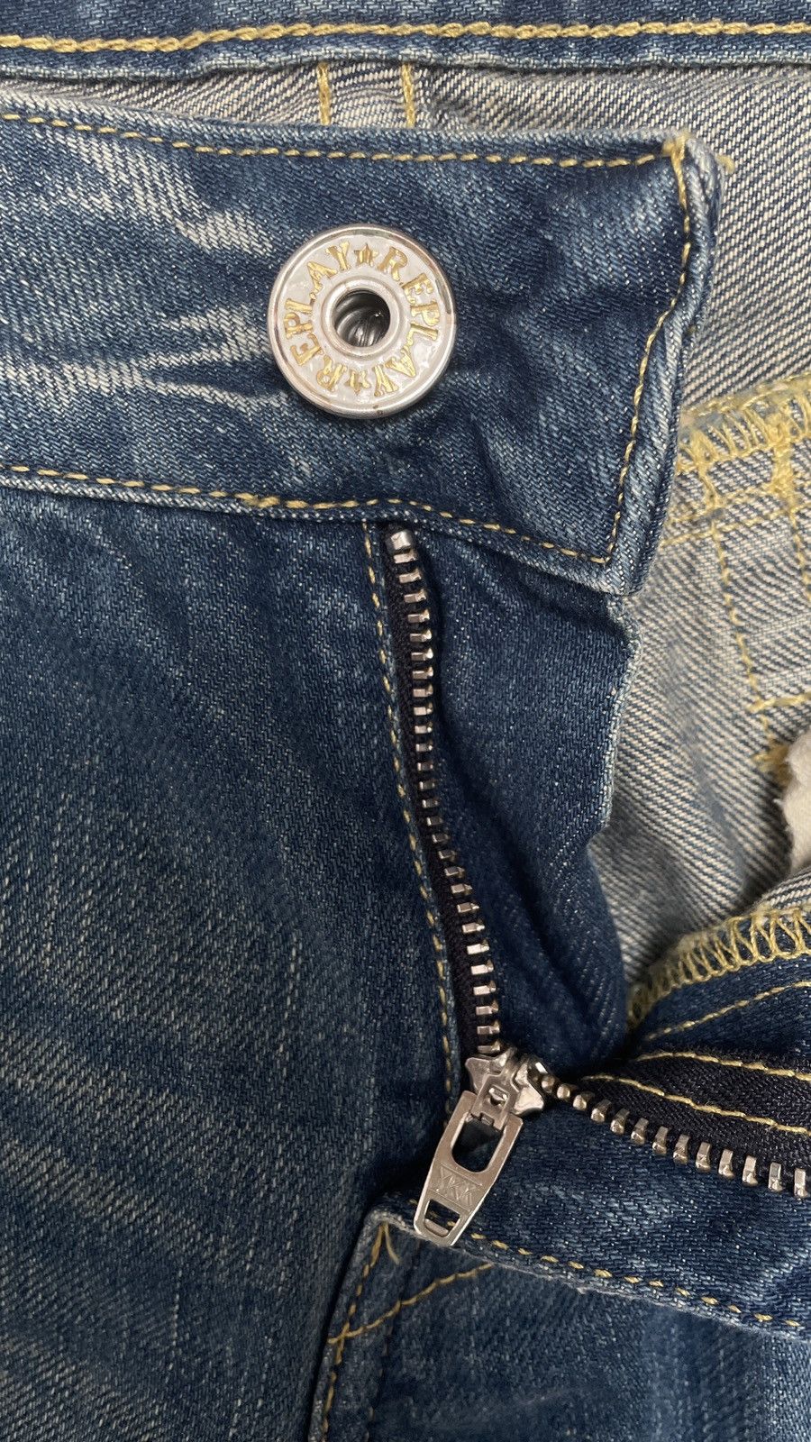 Hysteric Glamour × Replay × Vintage Flare Jeans Replay Distress Faded Boot Cut Y2K Vintage Size US 29 - 7 Thumbnail