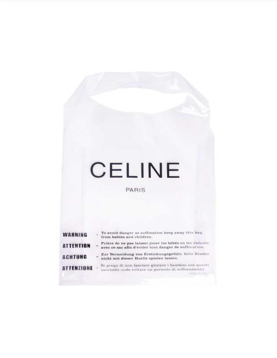 image of Celine S/s 2018 Old Céline By Phoebe Philo Sac À Main En Pvc in Transparent, Women's