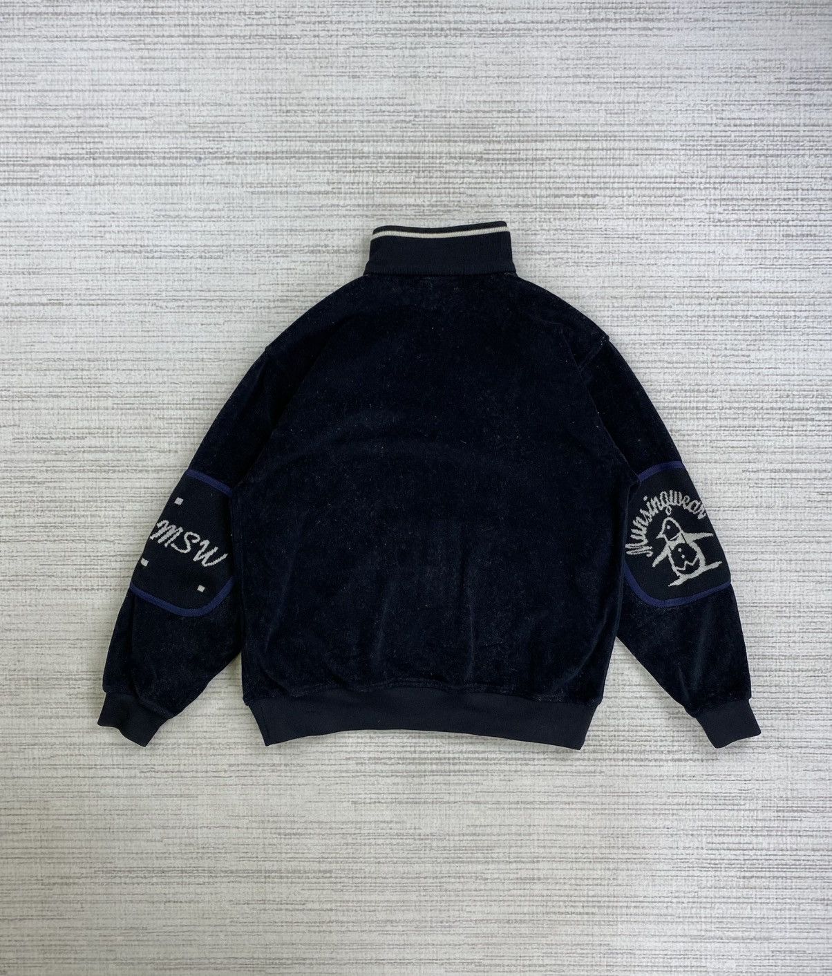 Japanese Brand × Vintage Vintage 90s Munsingwear Embroidery Logo Halfzipper Jacket Size US M / EU 48-50 / 2 - 2 Thumbnail
