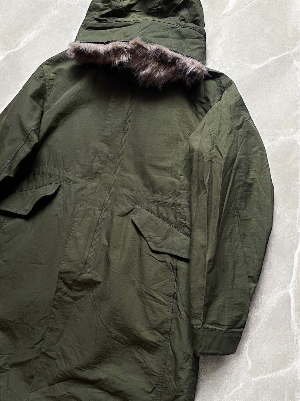 Global Work × Japanese Brand × Vintage GLOBAL WORK JAPANESE Brand FISHTAIL FUR parka jacket y2k Size US L / EU 52-54 / 3 - 14 Thumbnail