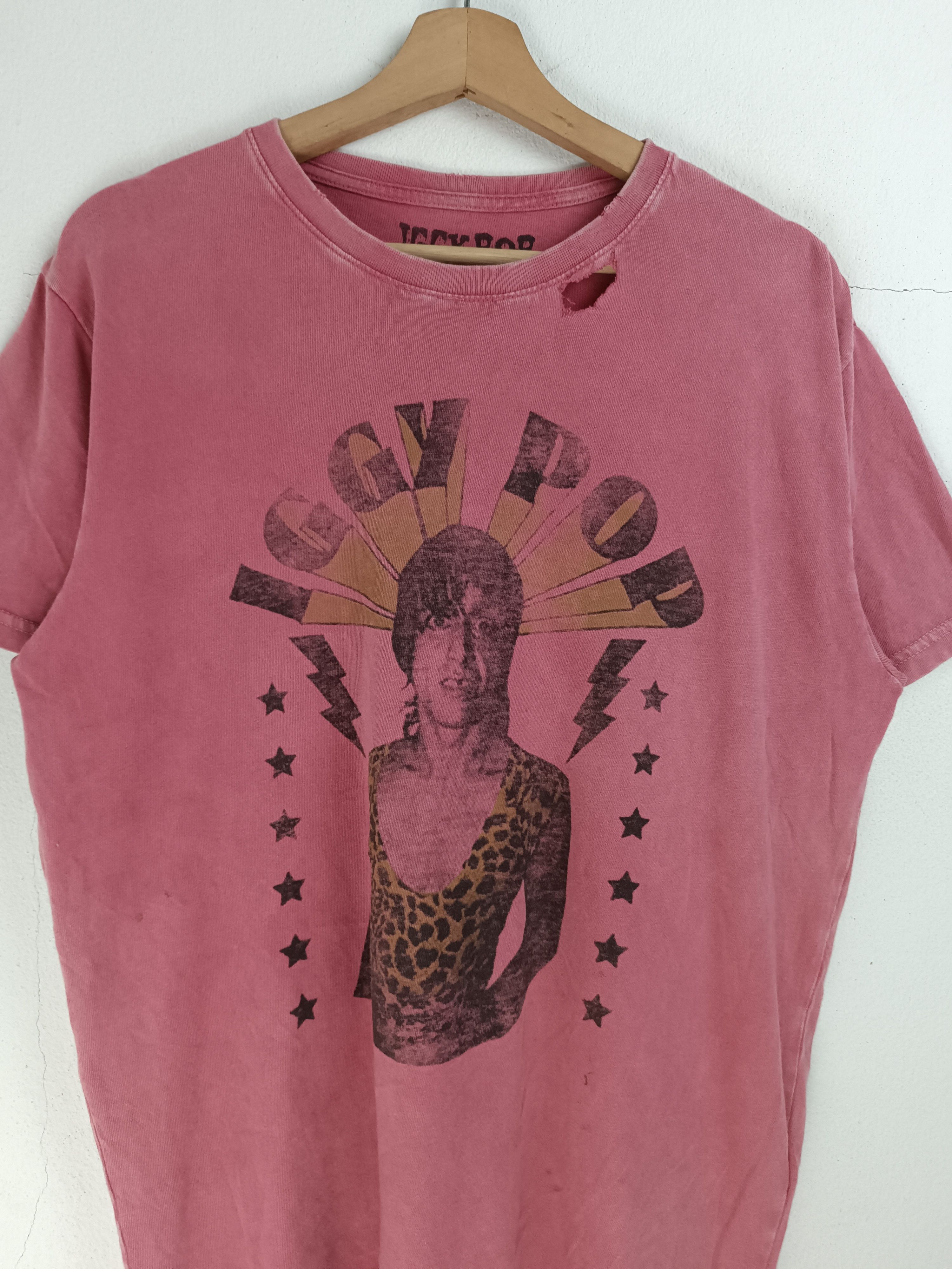 Band Tees THRASHED FADED VINTAGE IGGY POP I WANNA BE YOUR DOG TEE Size US L / EU 52-54 / 3 - 6 Thumbnail