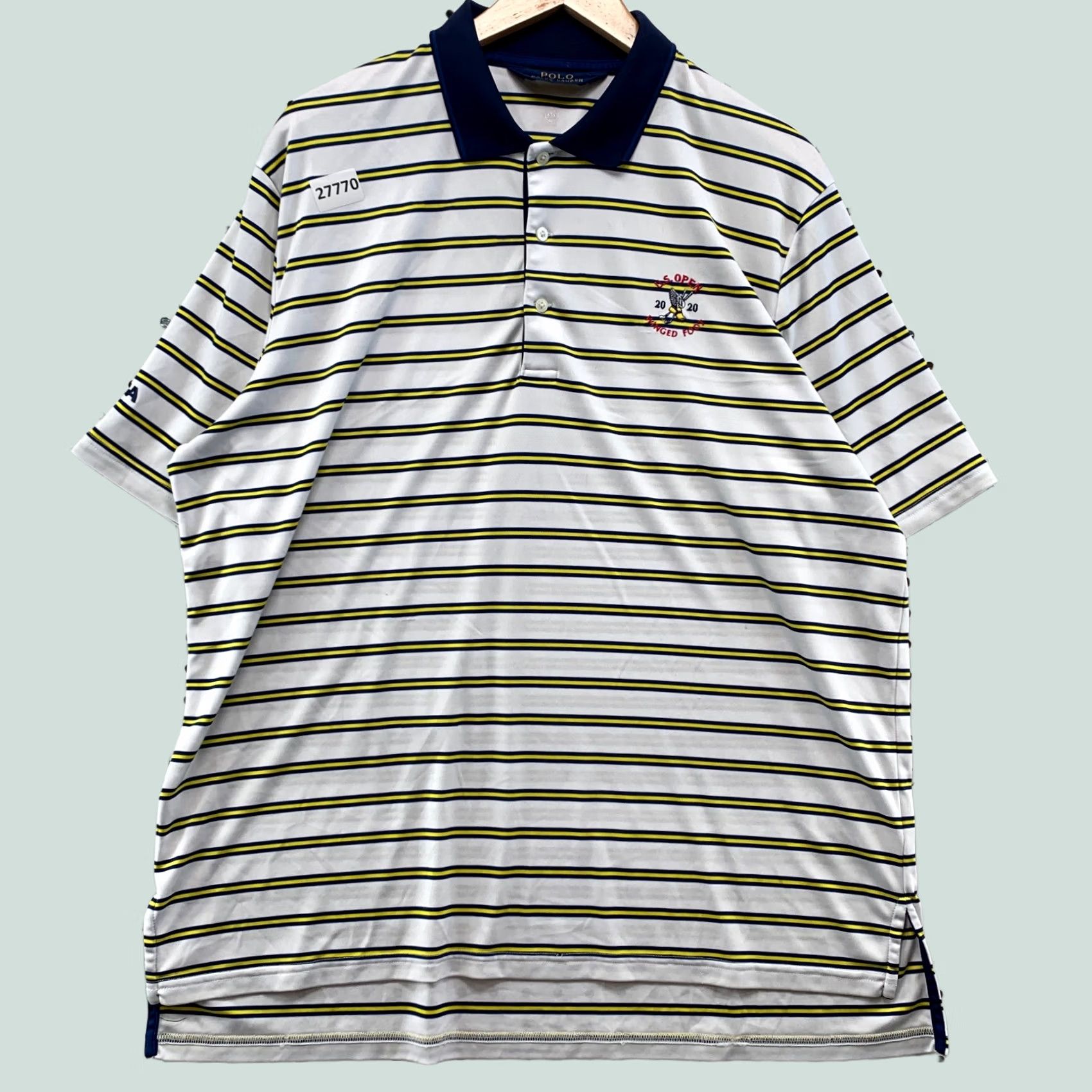 Polo Ralph Lauren Polo Ralph Lauren Performance Shirt XL White Yellow US OPEN Men's Collared Size US XL / EU 56 / 4 - 1 Thumbnail
