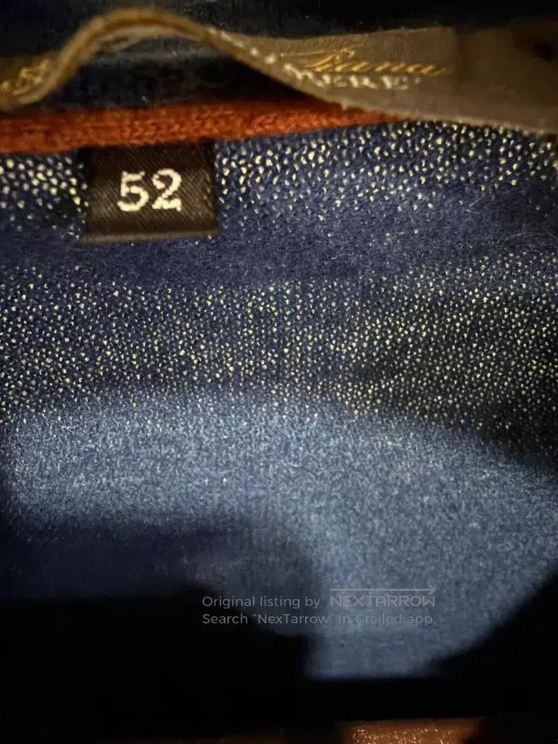 Loro Piana Loro Piana Men's Baby Cashmere Polo Sweater Dark Blue Size US L / EU 52-54 / 3 - 3 Thumbnail