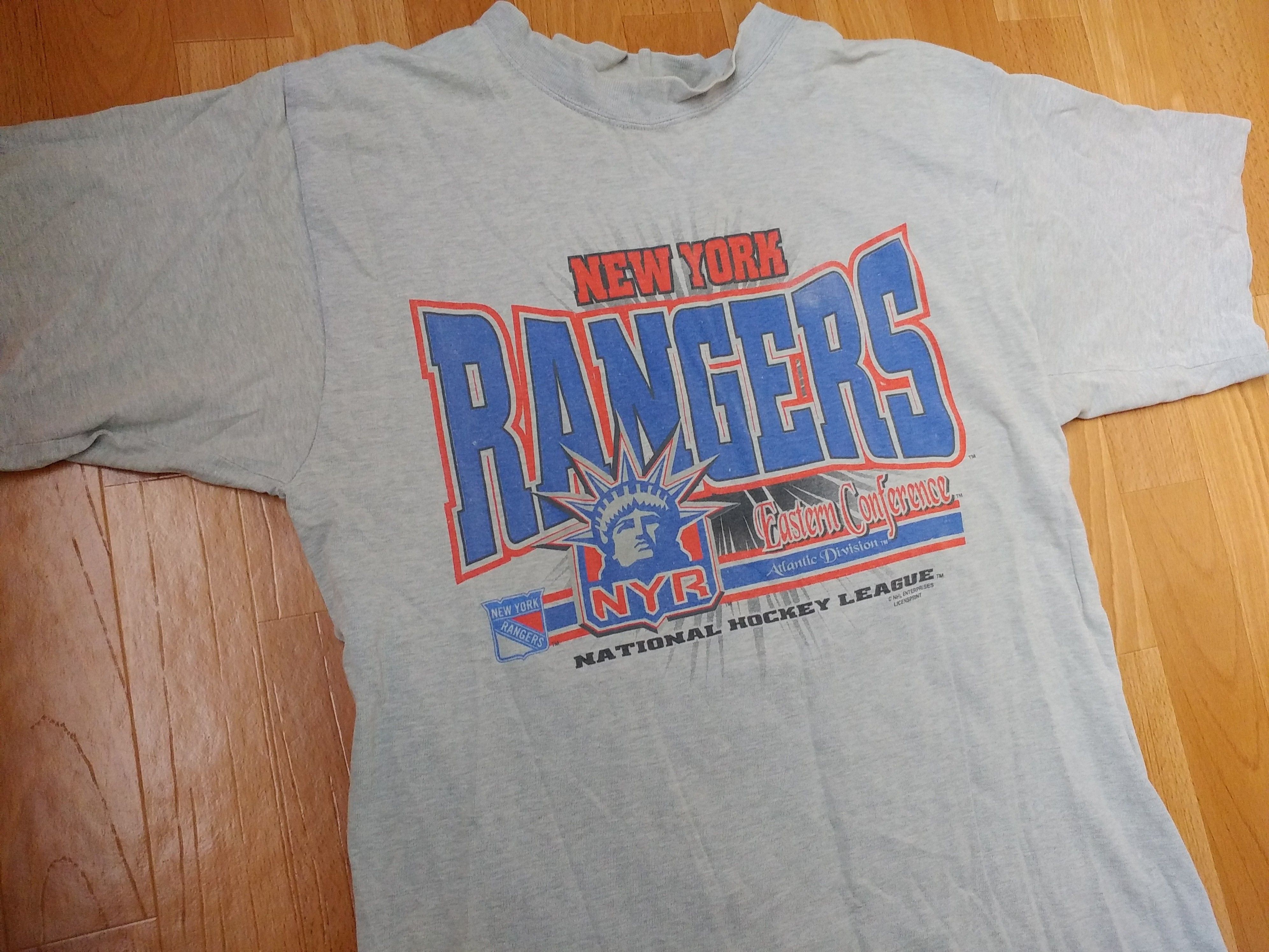 NHL NHL New York Rangers jersey, vintage hockey t-shirt, 90s L Size US L / EU 52-54 / 3 - 3 Thumbnail