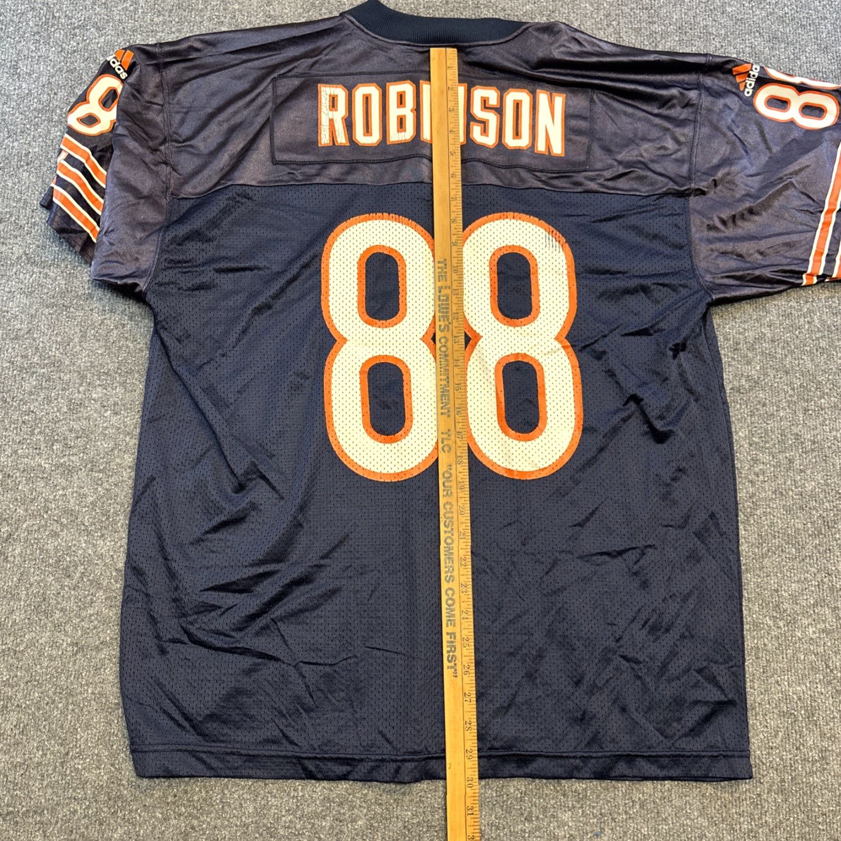 Adidas VINTAGE Marcus Robinson 80 Jersey Adidas NFL Football Mens XL Blue Chicago Bears Shirt Size US XL / EU 56 / 4 - 7 Thumbnail