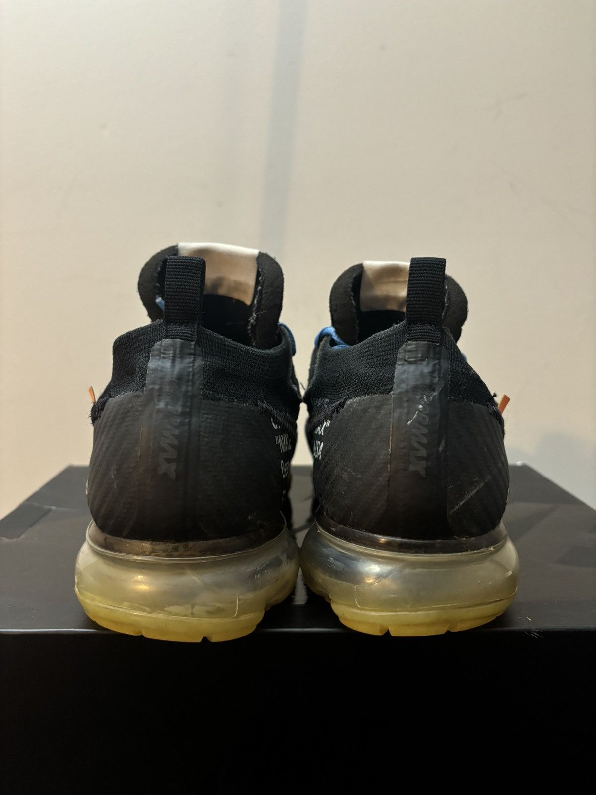 Nike × Off-White Nike Off White Air VaporMax Black 2018 Size US 10.5 / EU 43-44 - 5 Thumbnail