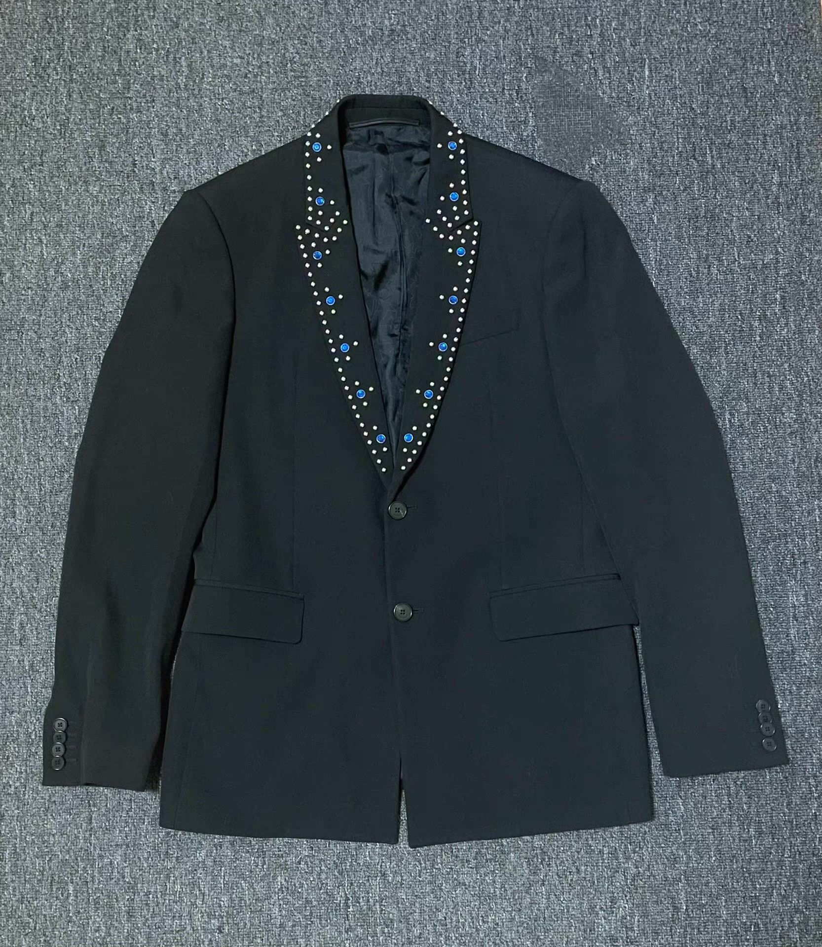 Givenchy Givenchy diamond-encrusted wool blazer jacket, Q4 Size 50R - 2 Thumbnail