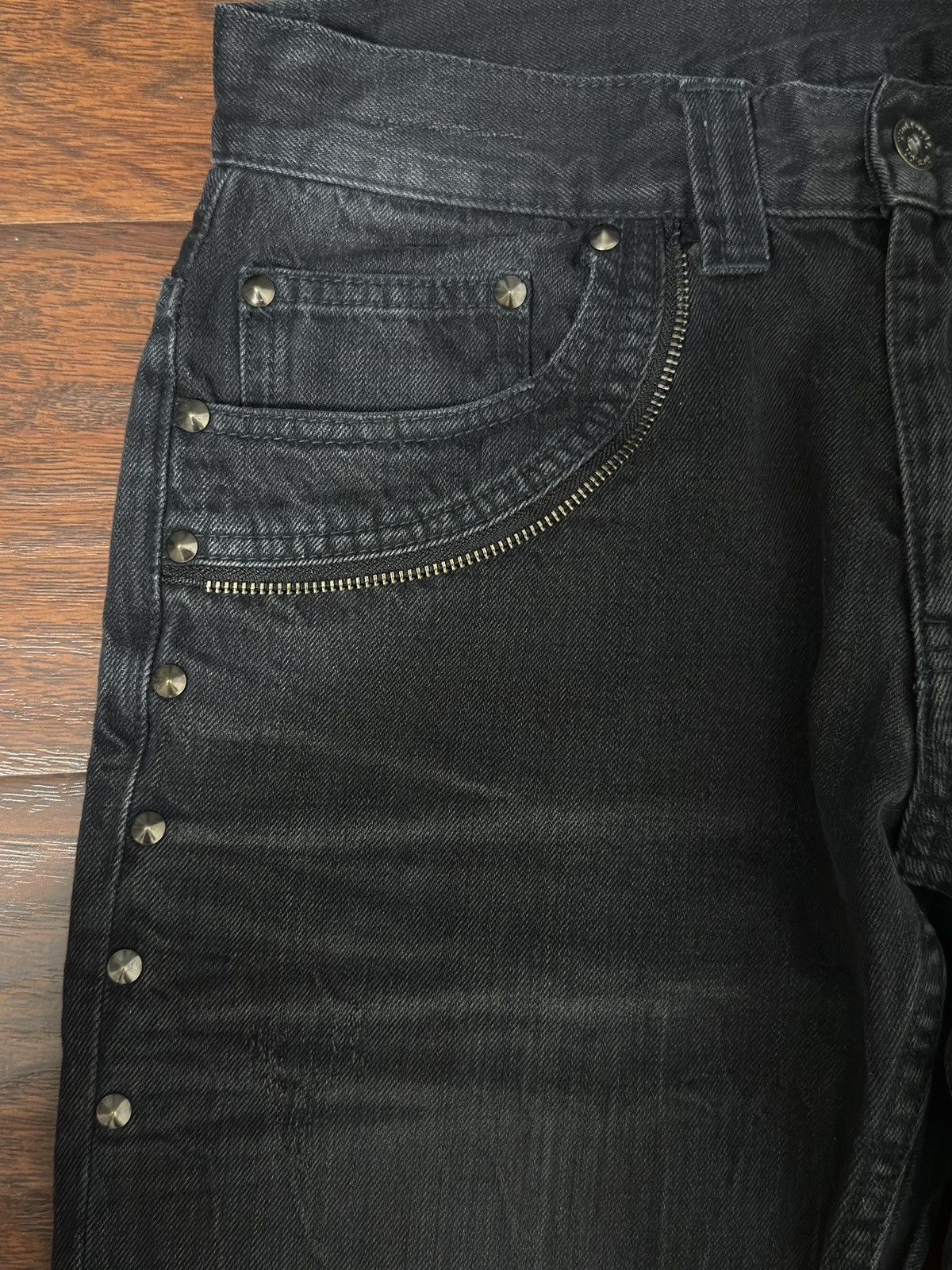 Japanese Brand Semanticdesign Black Flared Denim Size US 30 / EU 46 - 5 Thumbnail