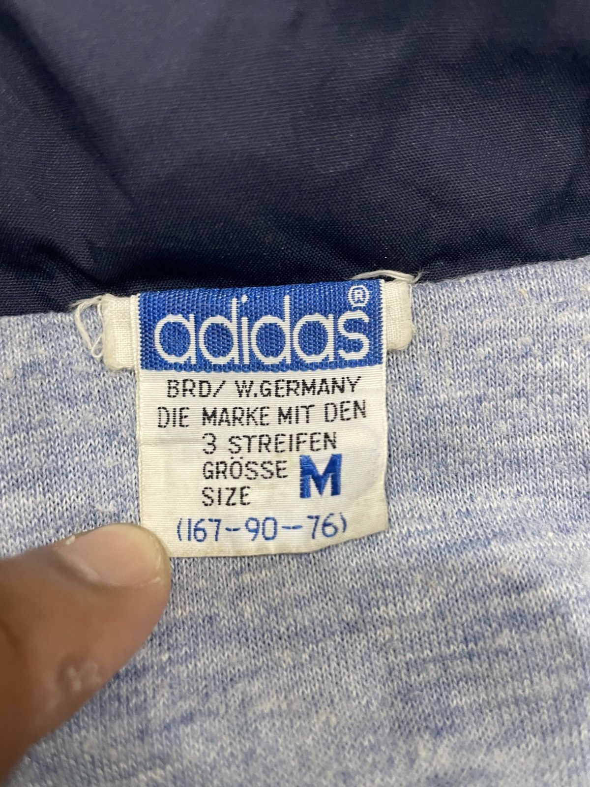 Vintage Vintage Adidas 3 Streifen Jacket W/Germany Template Hooded Size US M / EU 48-50 / 2 - 5 Thumbnail