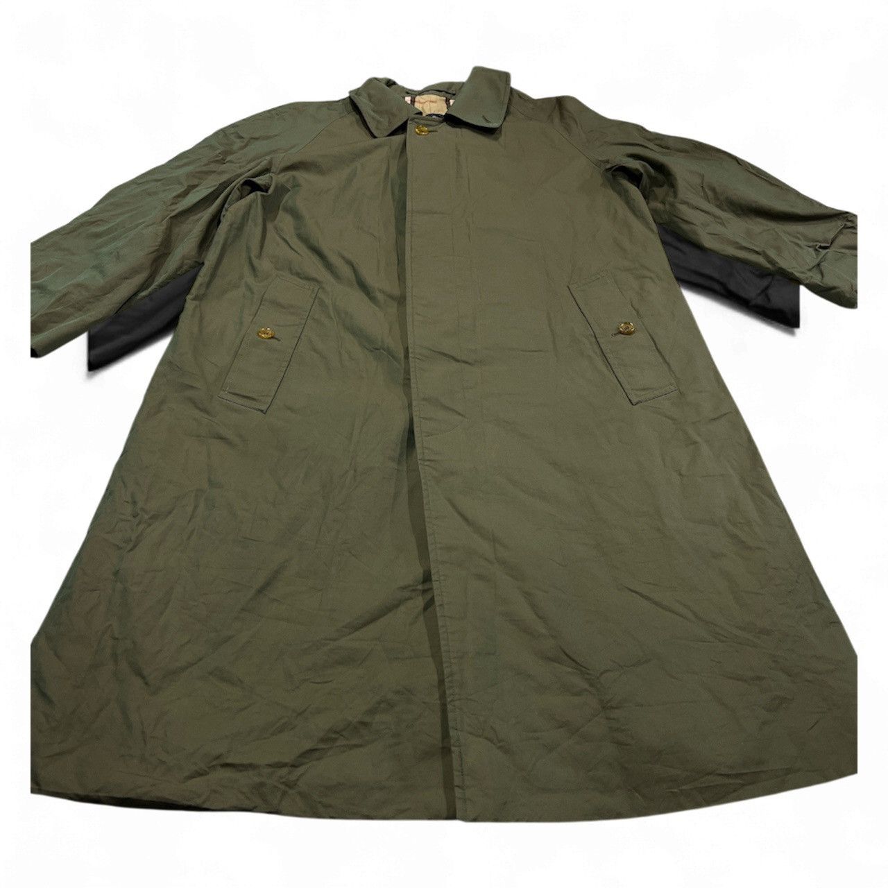 Burberry Vintage Burberrys Nova Check Trench Coat Metallic Green Size US M / EU 48-50 / 2 - 3 Thumbnail