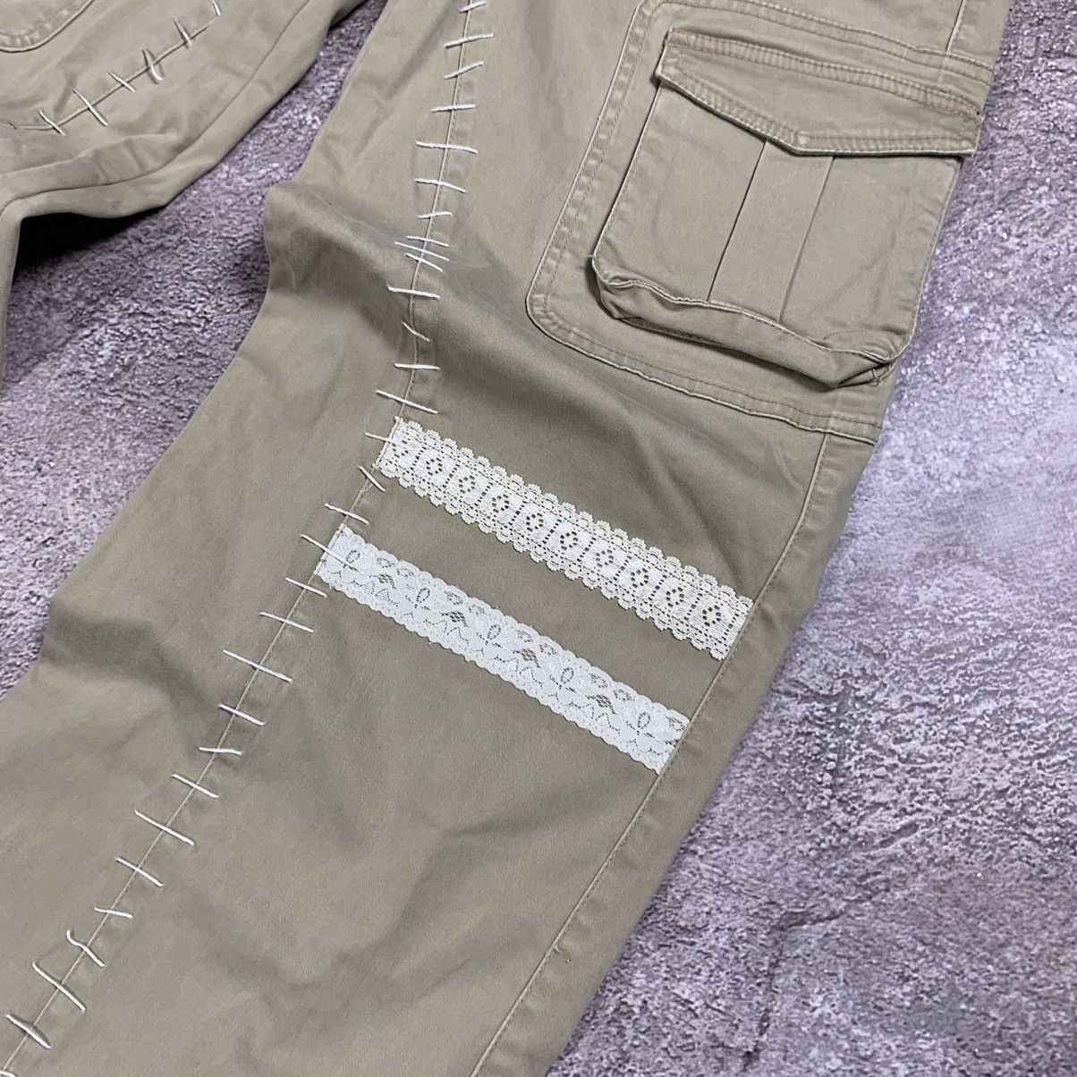 Vintage Vintage 90s Baggy Cargo Pants Flared Parachute Streetwear 31 Size US 31 - 5 Thumbnail