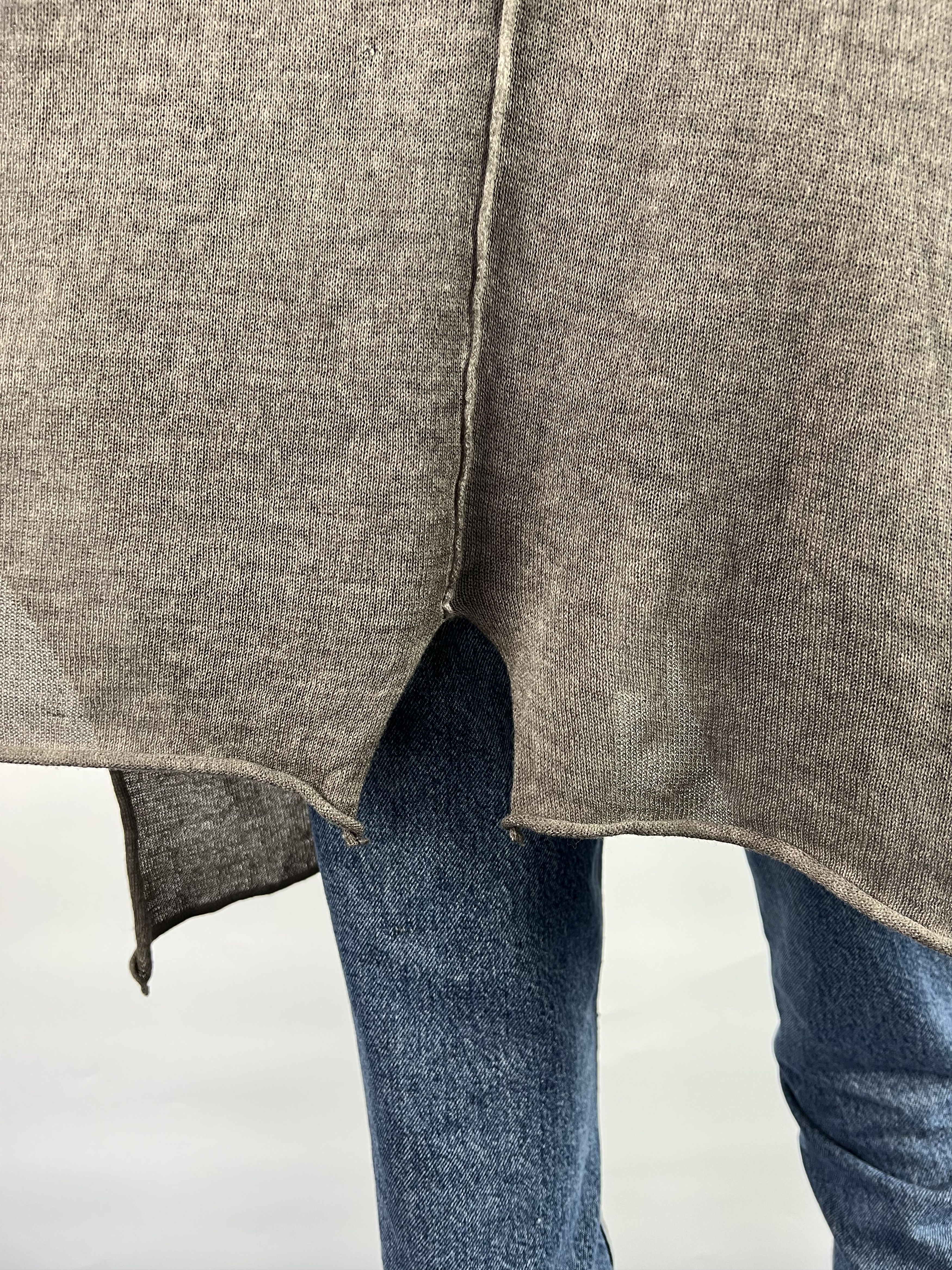 Designer Barbara Speer 100% Organic Cotton Cardigan Size 2 Oversized Size ONE SIZE - 4 Thumbnail