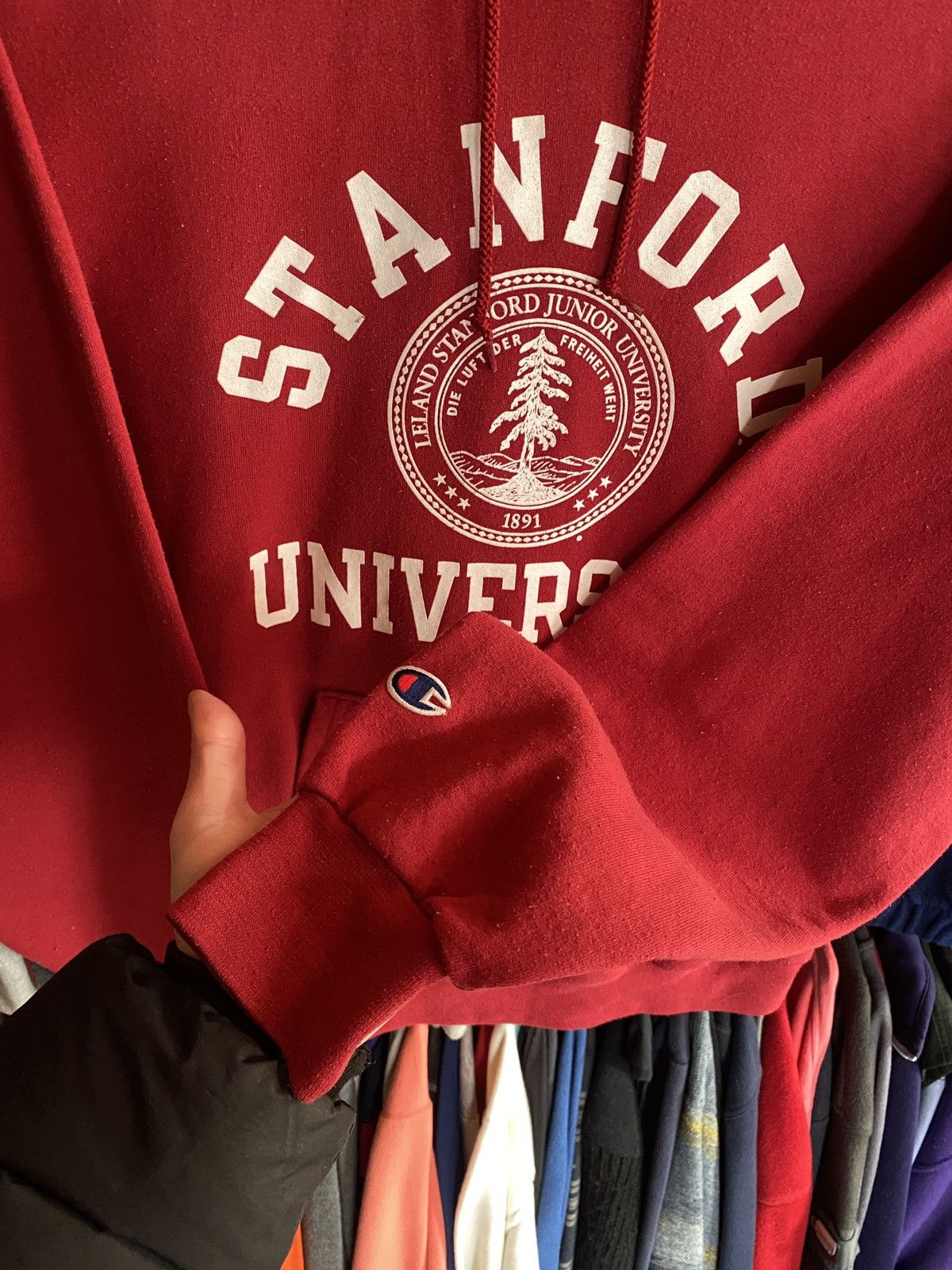 Champion VINTAGE CHAMPION STANFORD UNIVERSITY HOODIE Y2k Size US S / EU 44-46 / 1 - 3 Thumbnail