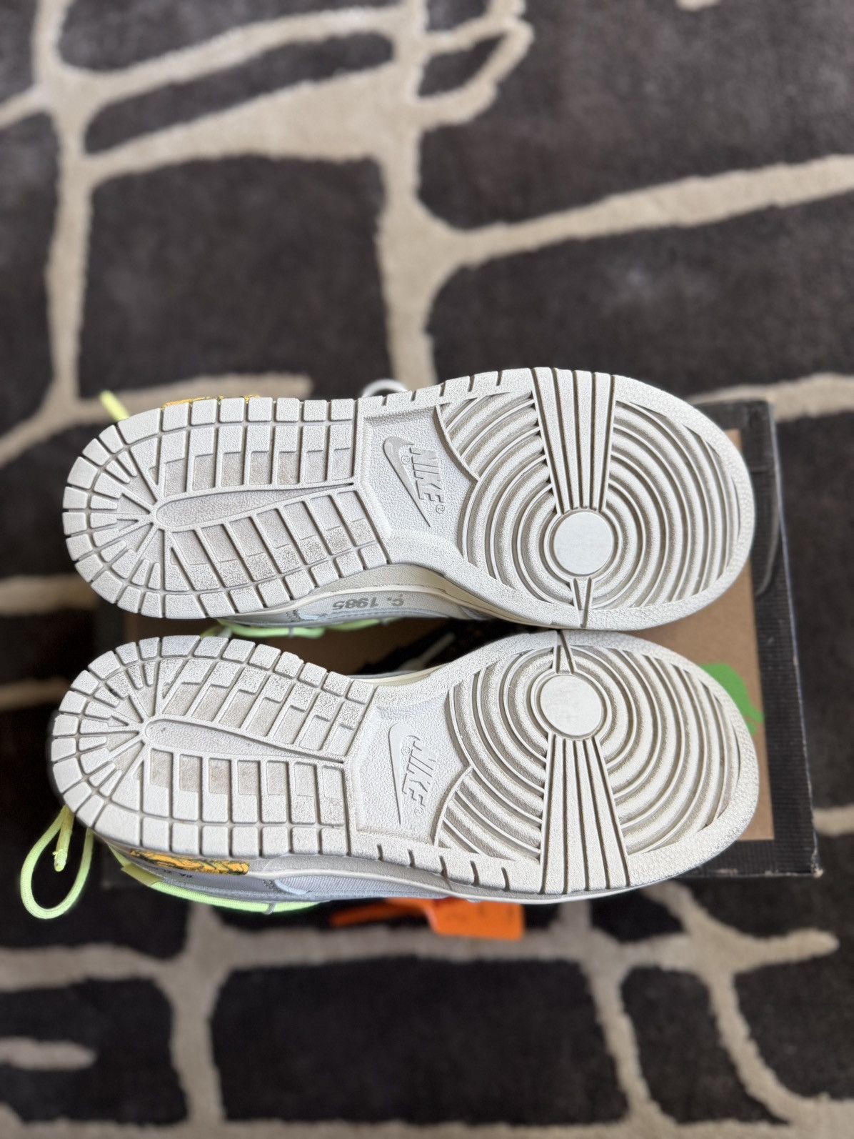 Off-White Nike Dunk Low x Off-White Lot 43 of 50 Sneakers Size US 6.5 / EU 39-40 - 7 Thumbnail