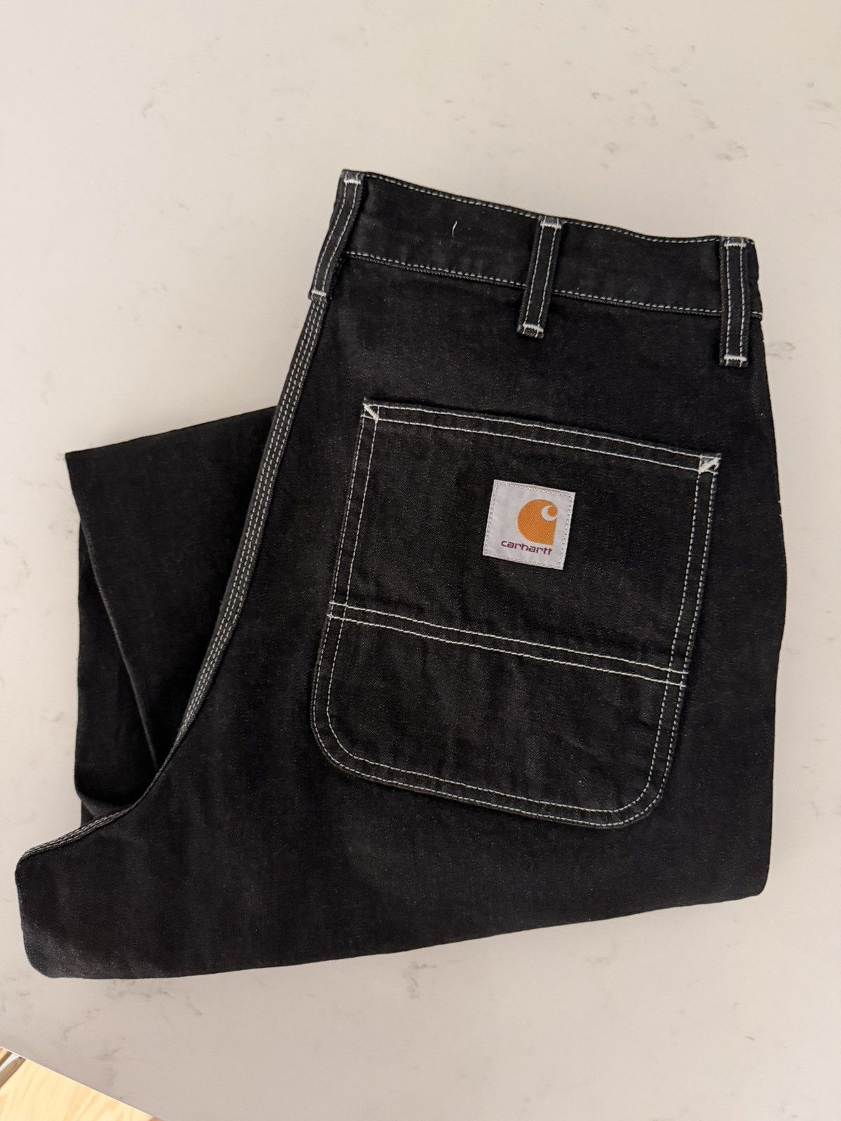 Carhartt Wip Carhartt Wip Black Denim Pant 33x32 Size US 33 - 5 Thumbnail