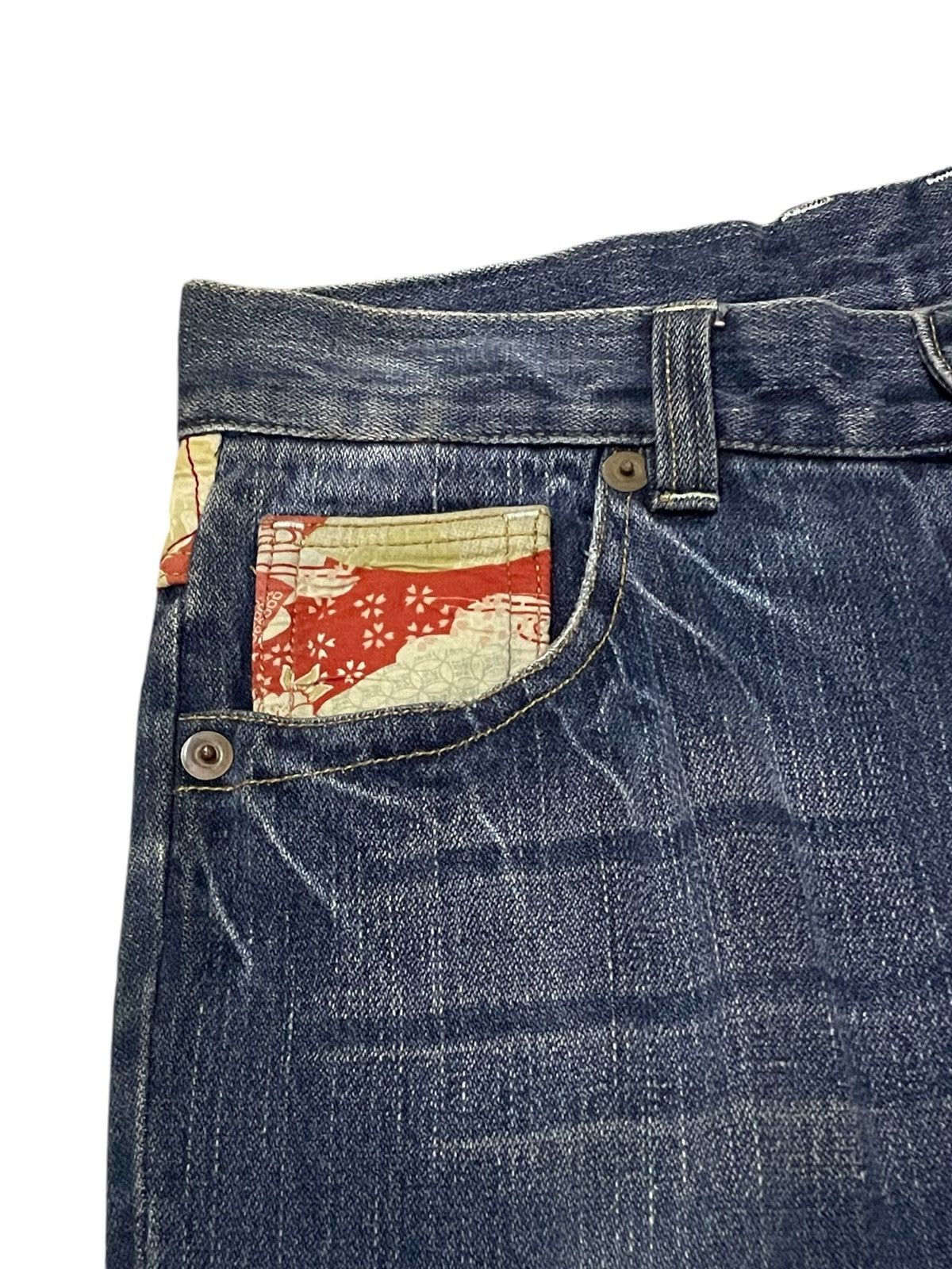 Japanese Brand × PPFM × semanticdesign Japanese traditional Art & Craft Daimond Quilt Jeans Size US 30 / EU 46 - 6 Thumbnail