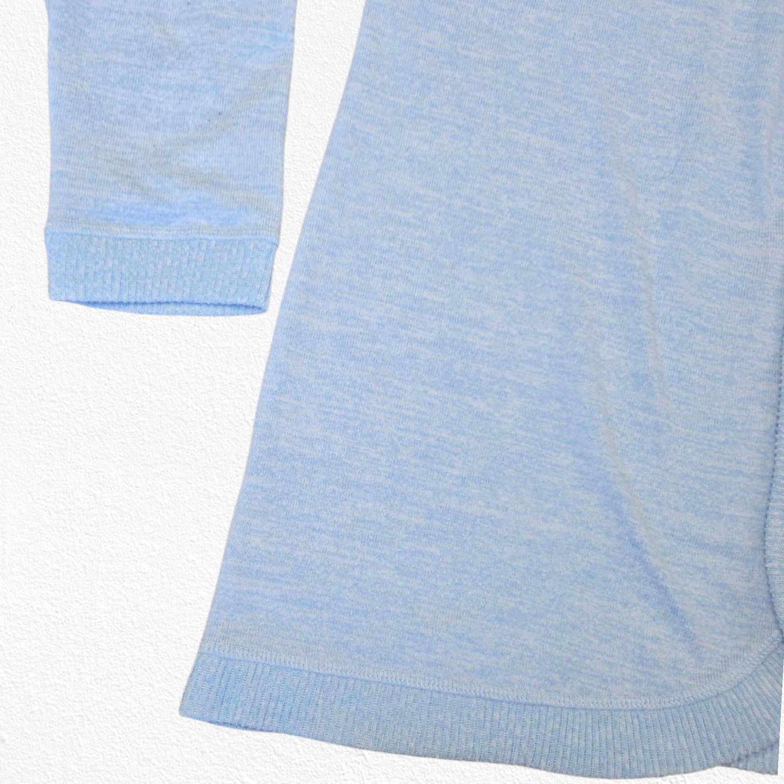 Other Light Blue Ruched Back Open Front Cardigan Size Large Petite Size L / US 10 / IT 46 - 4 Thumbnail