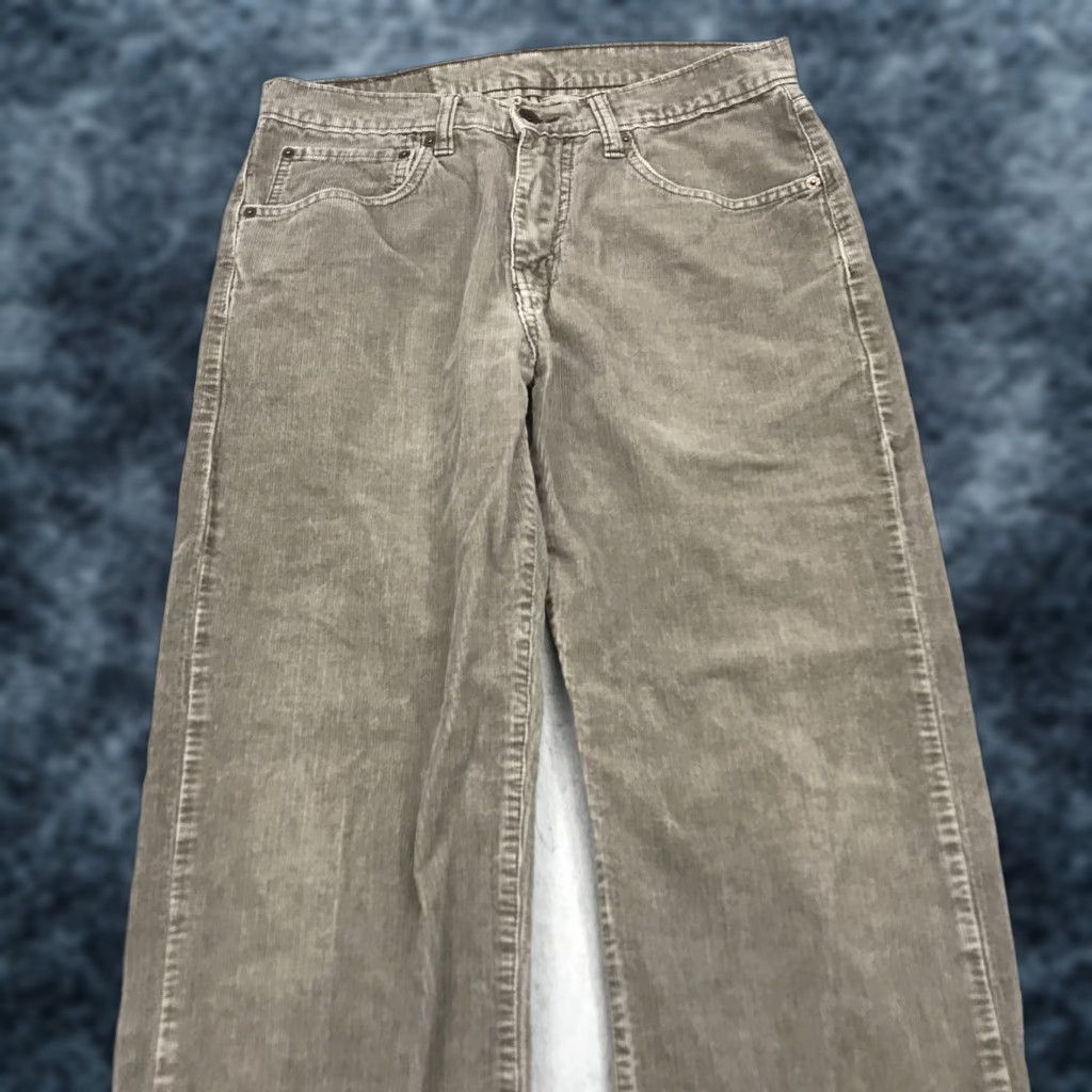 Levi's Levi's 751 Pants Mens 31x34 Brown Corduroy Straight Fit Cotton Casual Vintage 90s 5-Pocket Design Mens Size US 31 - 1 Thumbnail