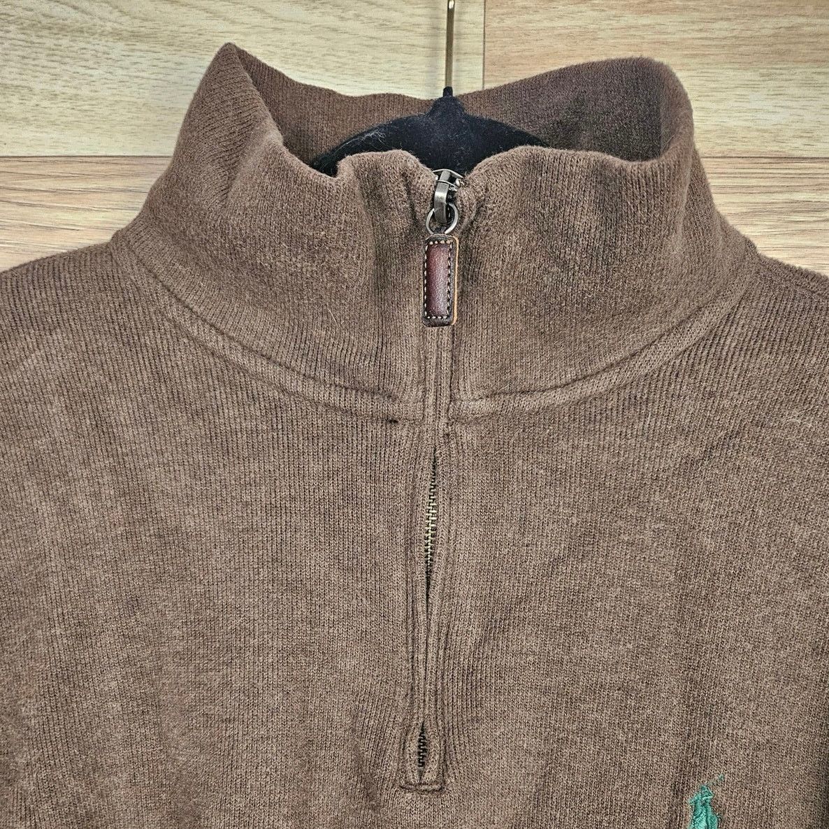 Polo Ralph Lauren Polo by Ralph Lauren Brown Quarter Zip Sweater Men’s XL Size XL / US 12-14 / IT 48-50 - 4 Thumbnail