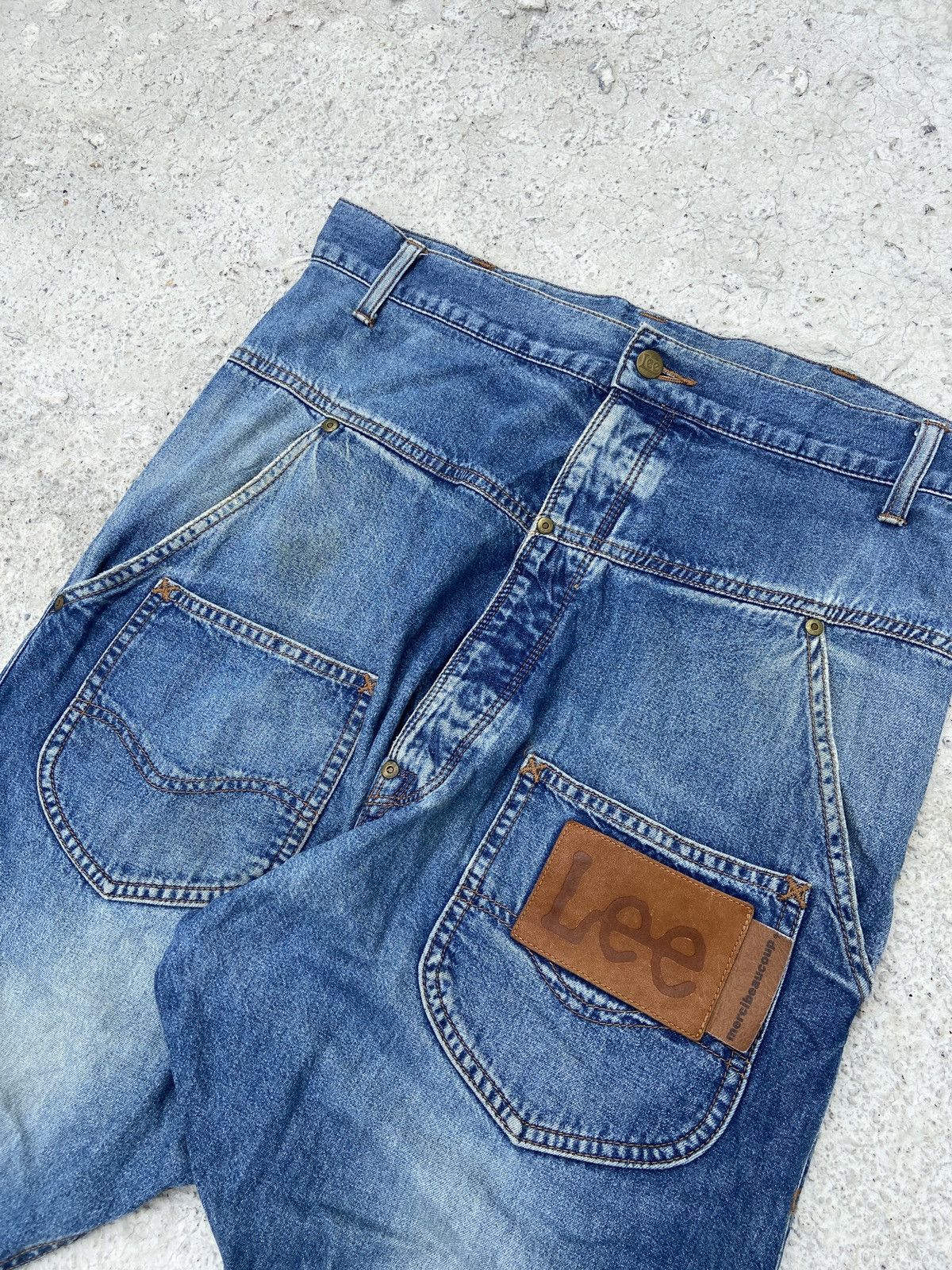 Japanese Brand × Lee × mercibeaucoup Crazy Design Lee X Mercibeaucoup Denim Size US 34 / EU 50 - 3 Thumbnail