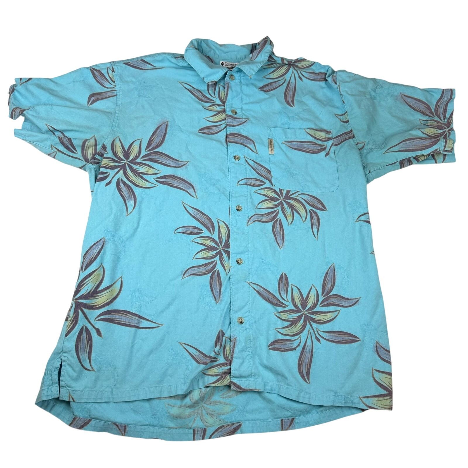 Columbia Columbia Floral Hawaiian Button Down Shirt - Size XL Size US XL / EU 56 / 4 - 1 Thumbnail