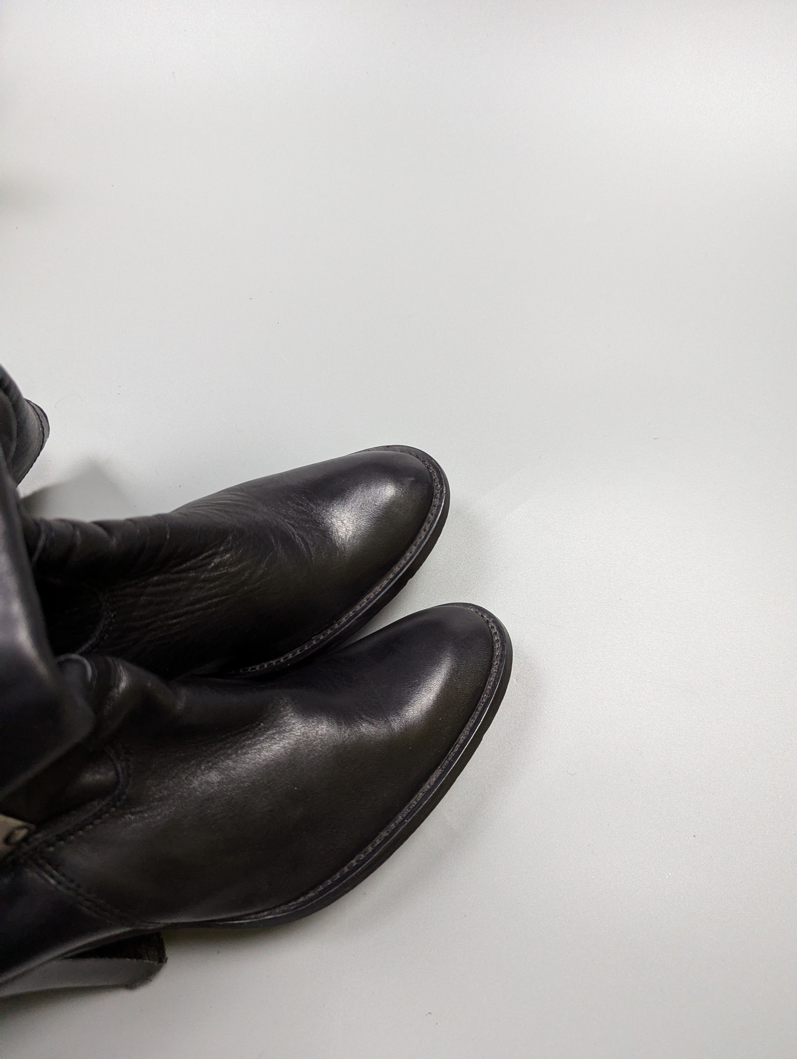 Vintage Vintage Black Leather Tall Boots Women’s EU 37 US 6.5 Size US 7 / IT 37 - 15 Thumbnail