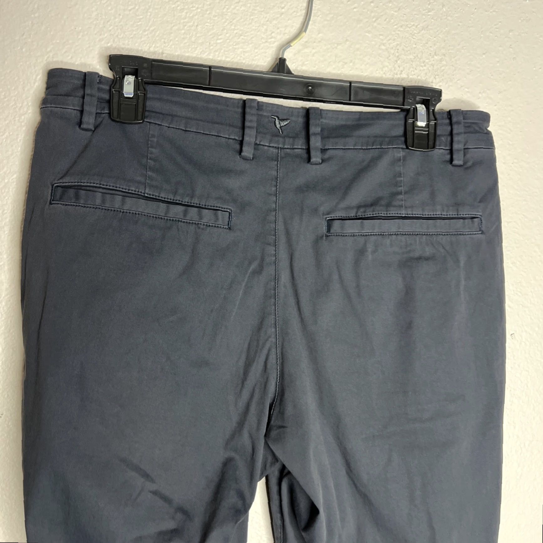 Vintage Bird Dog Pants Men 32x30 Chino Flat Front Zip Solid Gray Navy Logo Pockets Regular Straight Fall Outdoors Work Shirt? Size US 32 / EU 48 - 6 Thumbnail