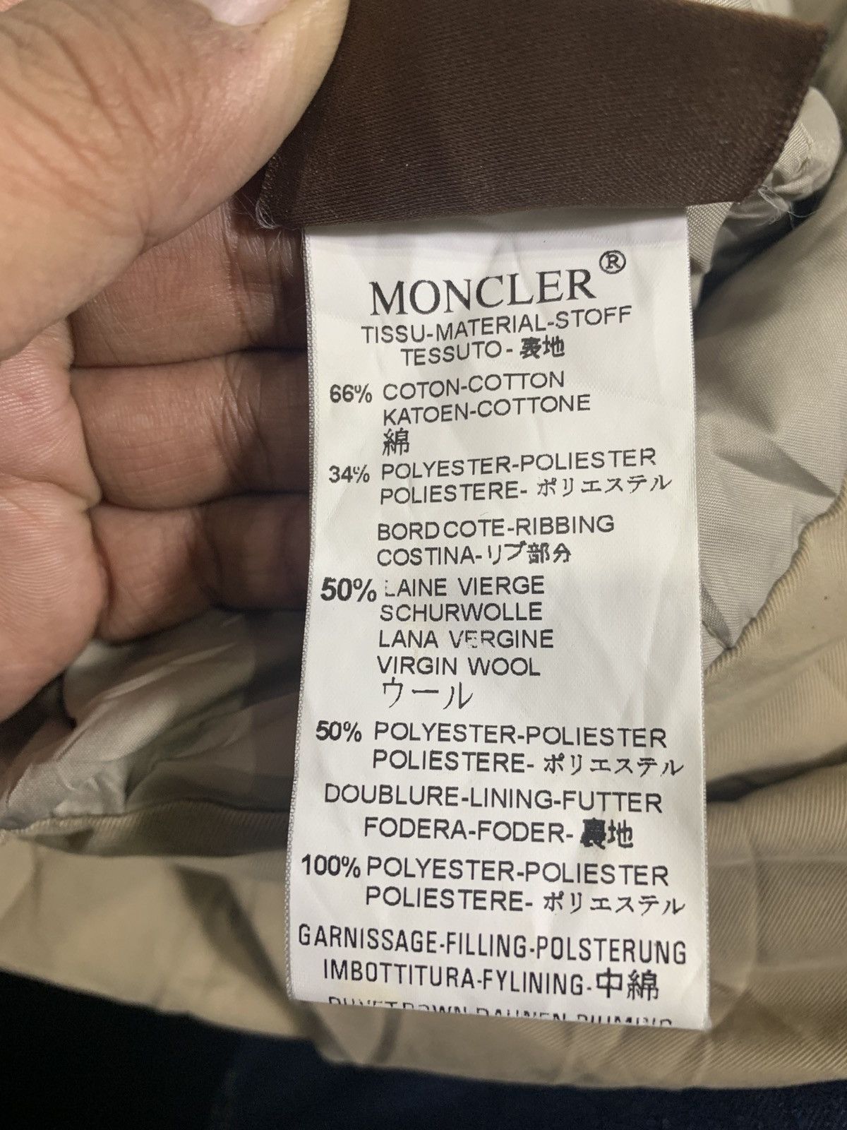 Moncler Vintage 1990’s Moncler Beige Fur Puffer Parka Jacket Size US L / EU 52-54 / 3 - 8 Thumbnail
