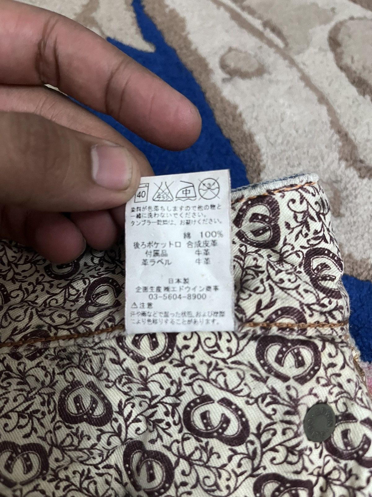 Edwin × Japanese Brand Vintage Edwin 503 blue Trip Distressed Style Denim Size US 30 / EU 46 - 10 Thumbnail