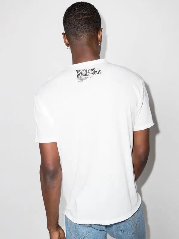 Valentino o1y0525 Logo T-Shirt in White Size US S / EU 44-46 / 1 - 3 Thumbnail
