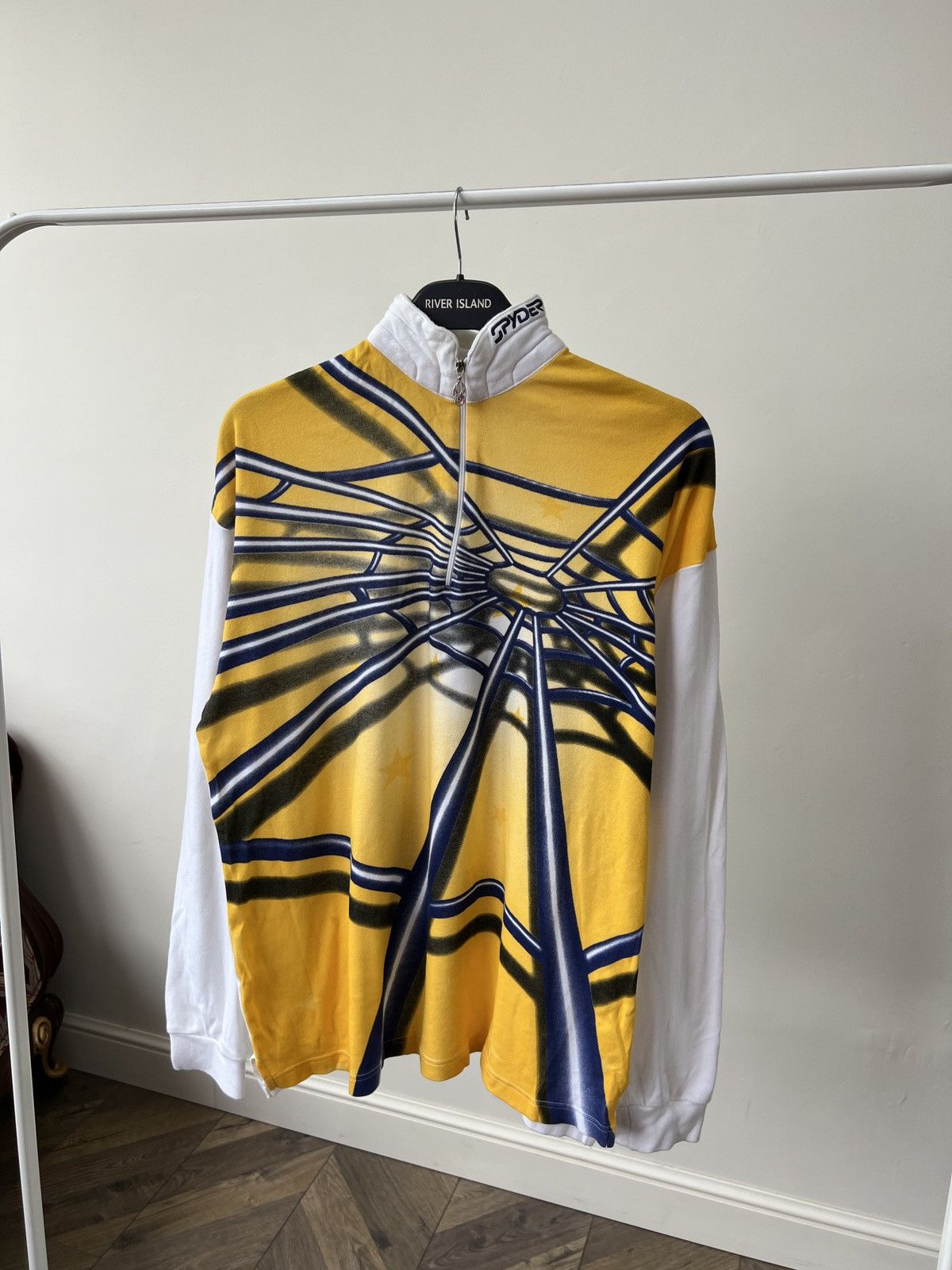 Spyder Vintage 90s Y2K Spyder Spider Web Big Logo Long Sleeve Stars Size US M / EU 48-50 / 2 - 3 Thumbnail