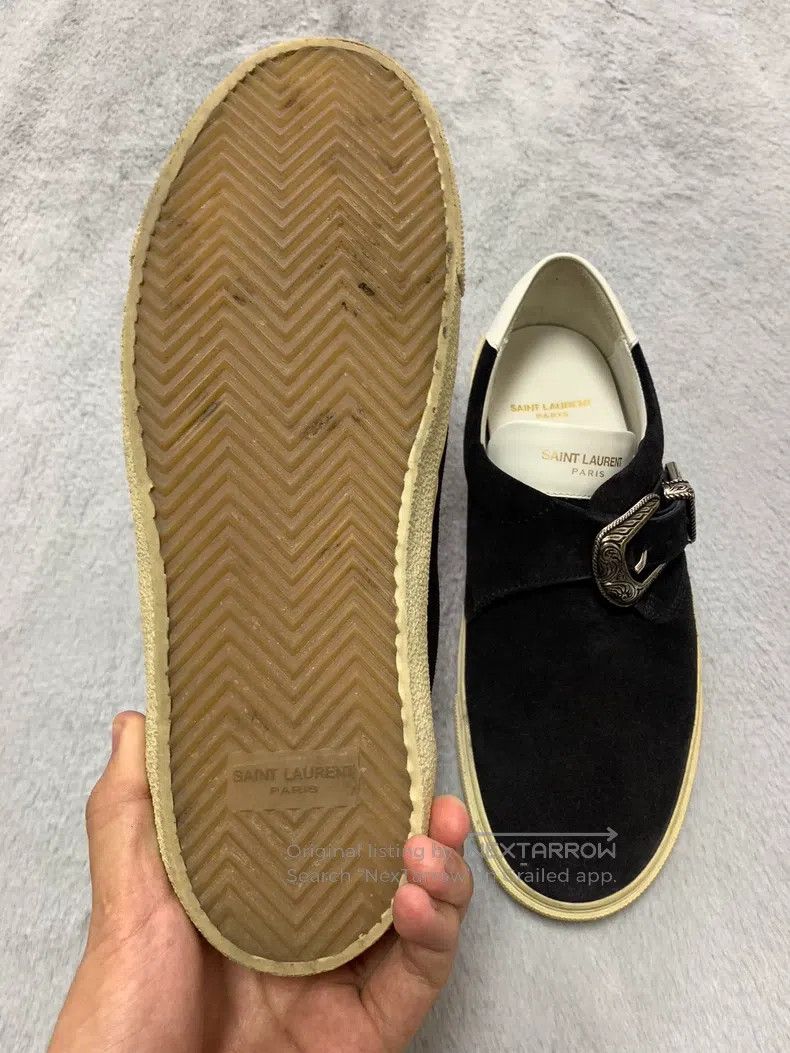 Saint Laurent Paris Saint Laurent Paris Carved Suede Board Shoes Size US 8.5 / EU 41-42 - 4 Thumbnail