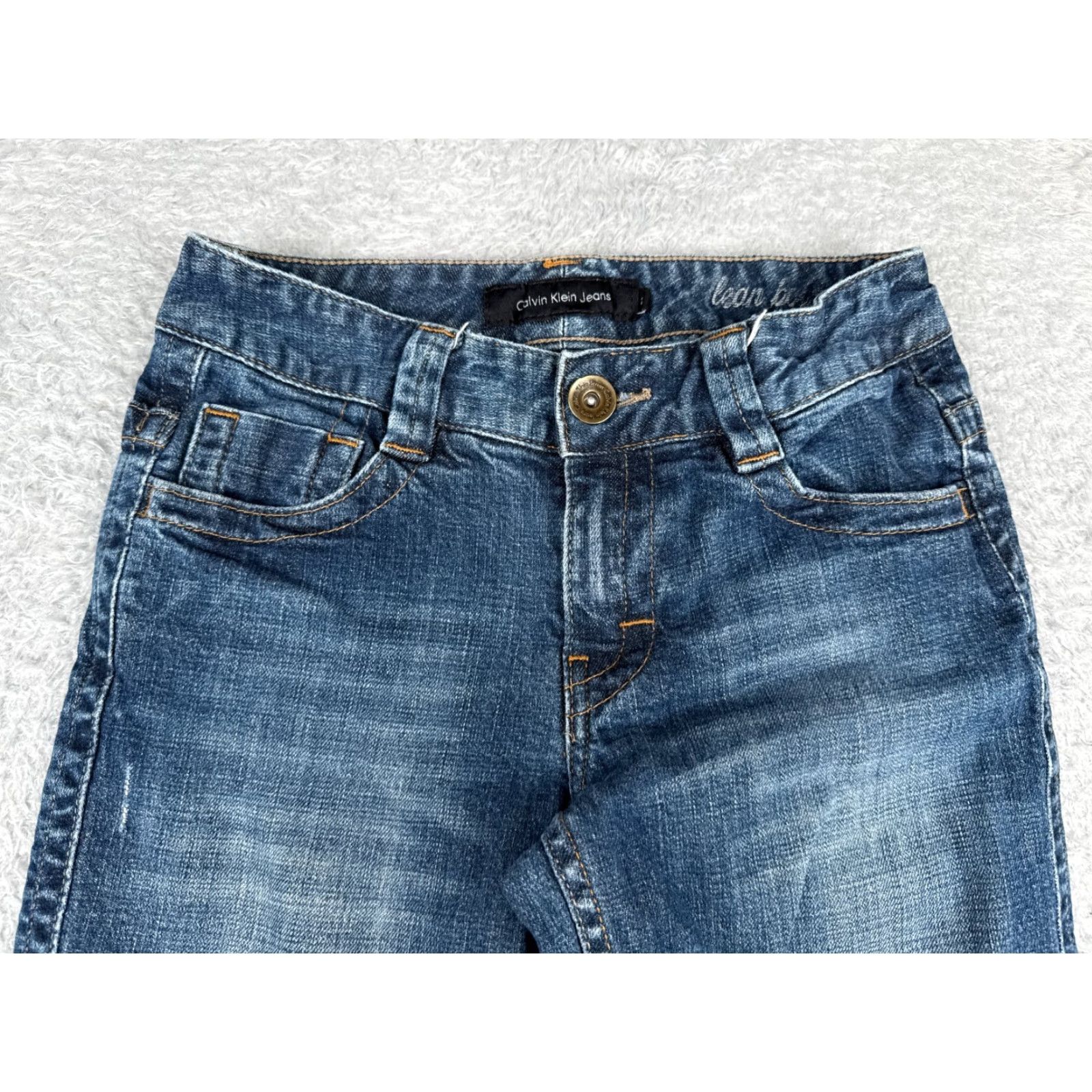 Calvin Klein Calvin Klein Jeans Women Denim Straight Jeans Blue 2 Low Rise Cotton Blend 25x30 5-Pocket Design Size 26" / US 2 / IT 38 - 4 Thumbnail