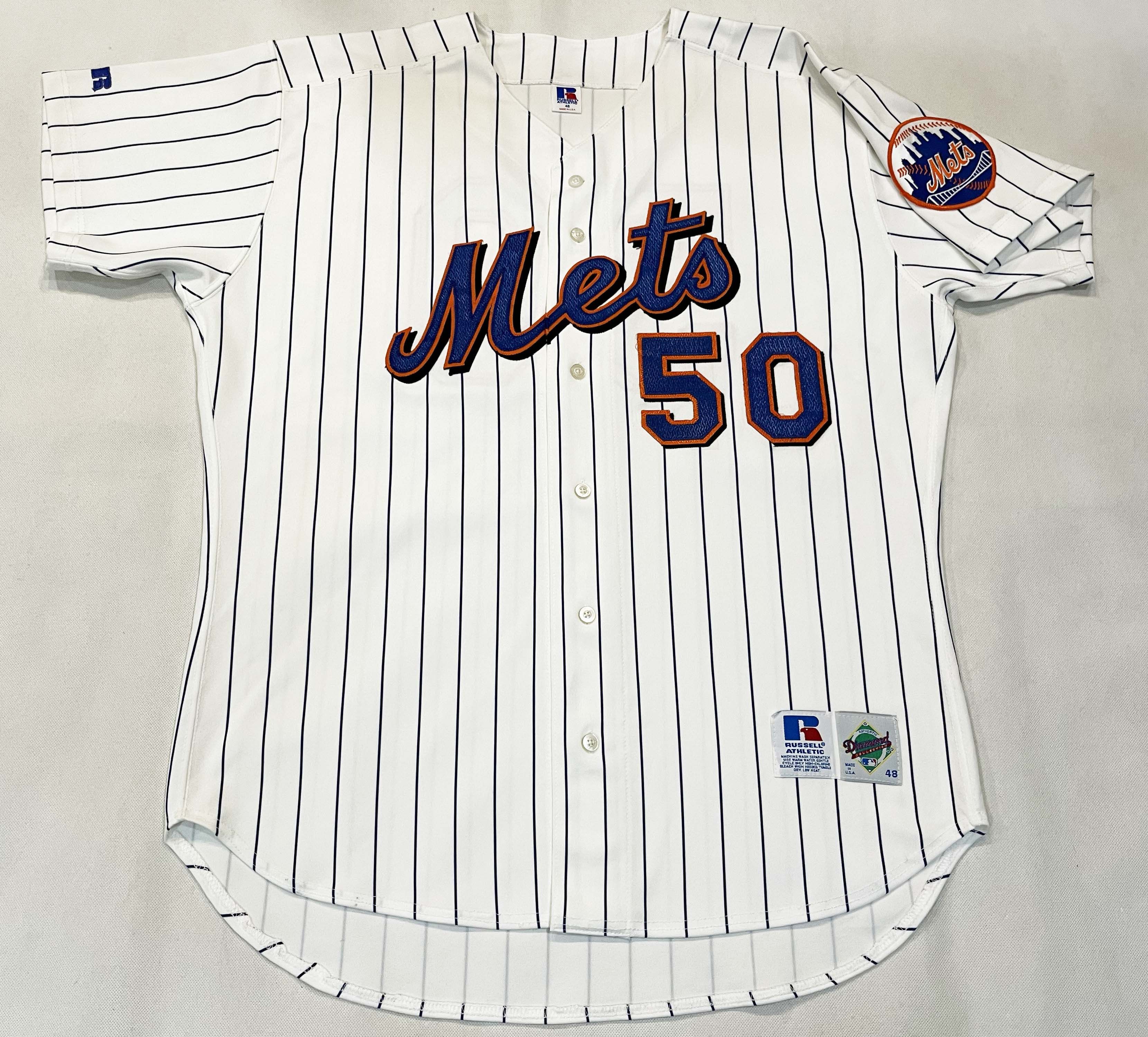 MLB × Russell Athletic × Vintage Russell Diamond MLB New York Mets #50  Pinstripe Jersey | Grailed