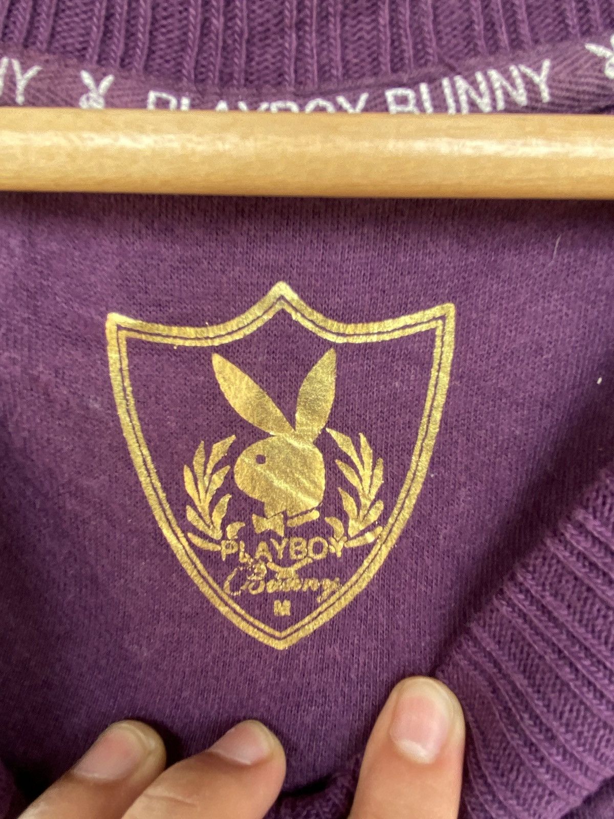 Other Vintage Playboy Bunny Big Logo Printed Sweatshirt Purple Size M / US 6-8 / IT 42-44 - 5 Thumbnail