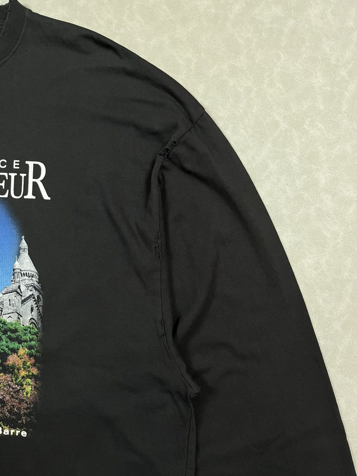 Balenciaga Balenciaga scare couer oversized distressed longsleeve Size US L / EU 52-54 / 3 - 15 Thumbnail