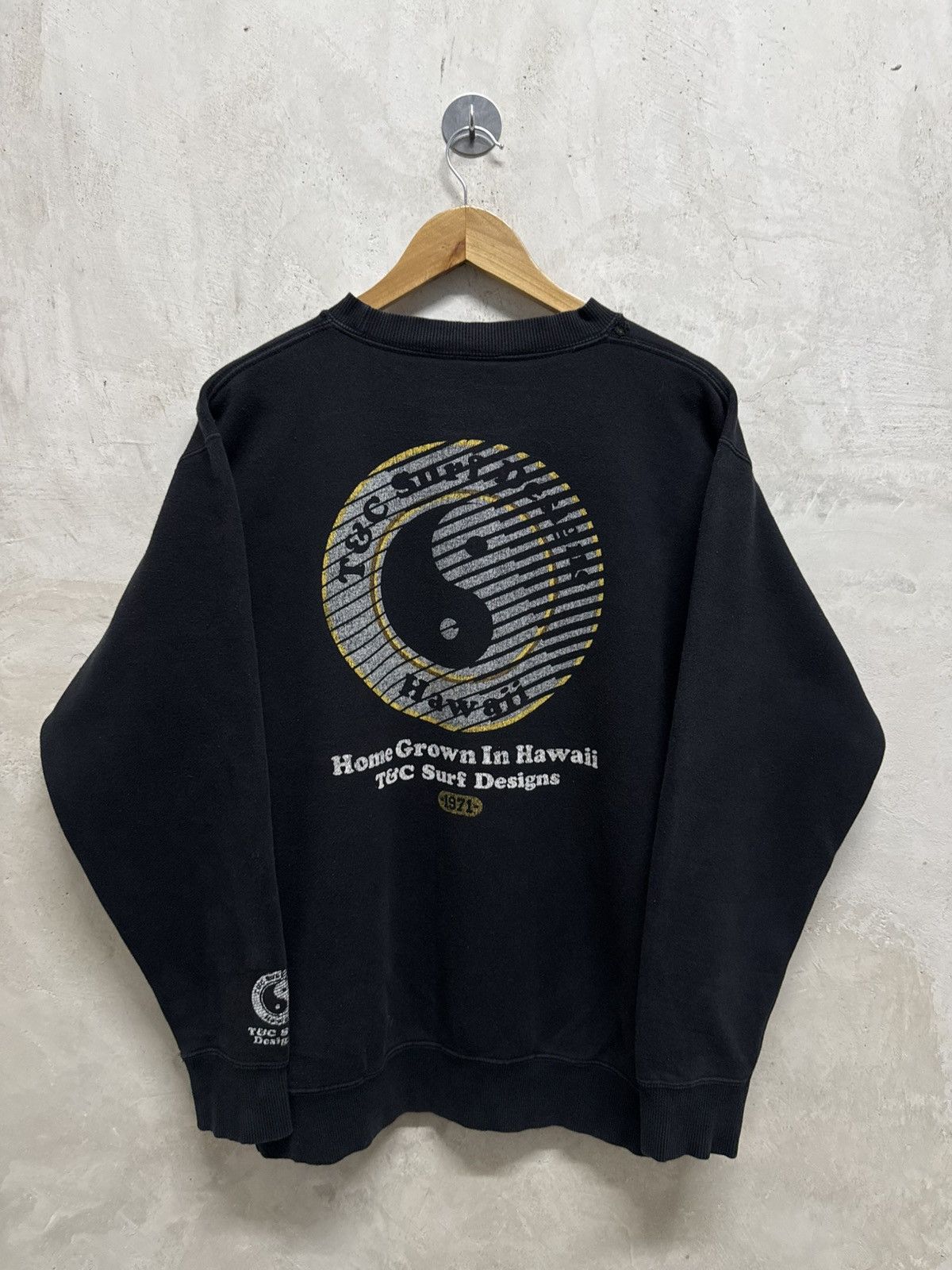 Billabong 2000s T&C Surf Designs Big Spell Out Logo Sweatshirt Size US L / EU 52-54 / 3 - 1 Thumbnail