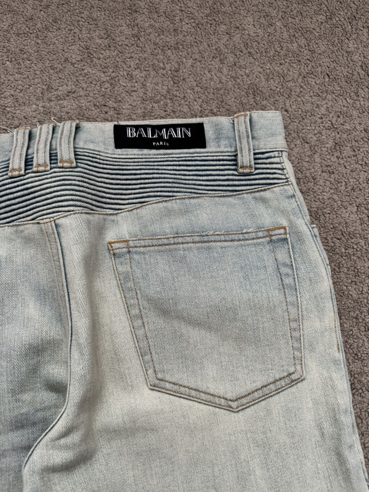 Balmain SS16 Balmain Olivier Rousteing Zip Biker Denim Jeans Size US 30 / EU 46 - 10 Thumbnail