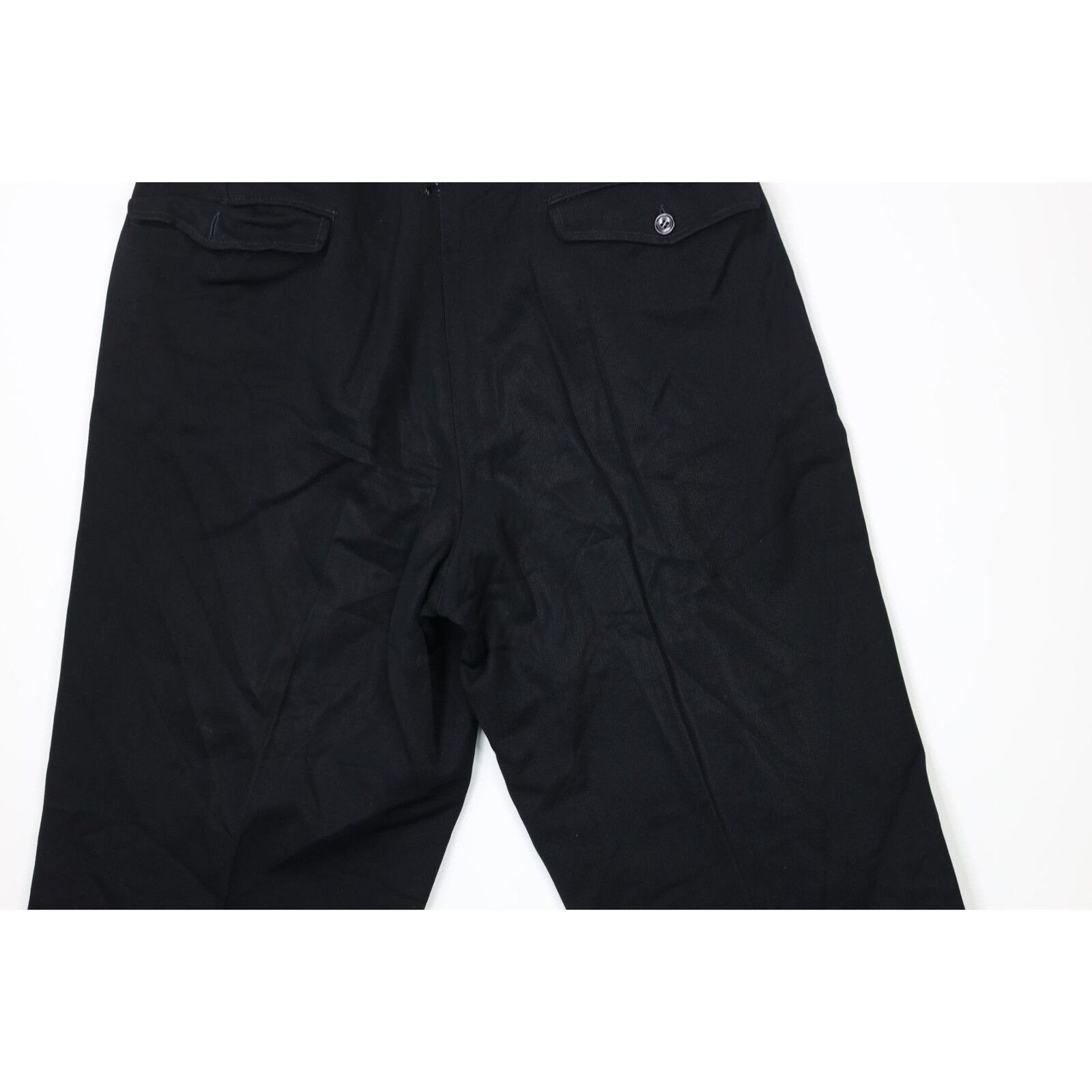 Vintage Vintage 40s Streetwear Thrashed Button Fly Pleated Pants Size US 34 / EU 50 - 14 Thumbnail