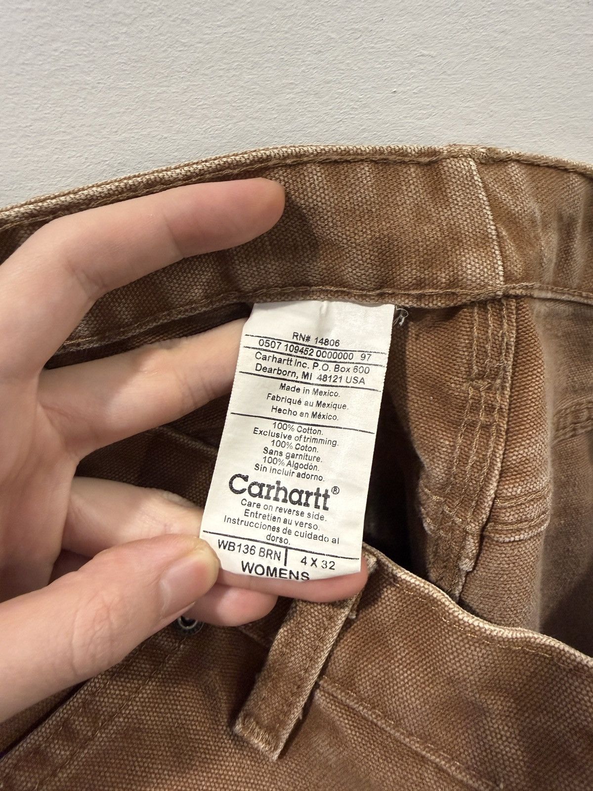 Carhartt Carhartt WB136 BRN Women’s Double Knee Size 32" / US 10 / IT 46 - 5 Thumbnail