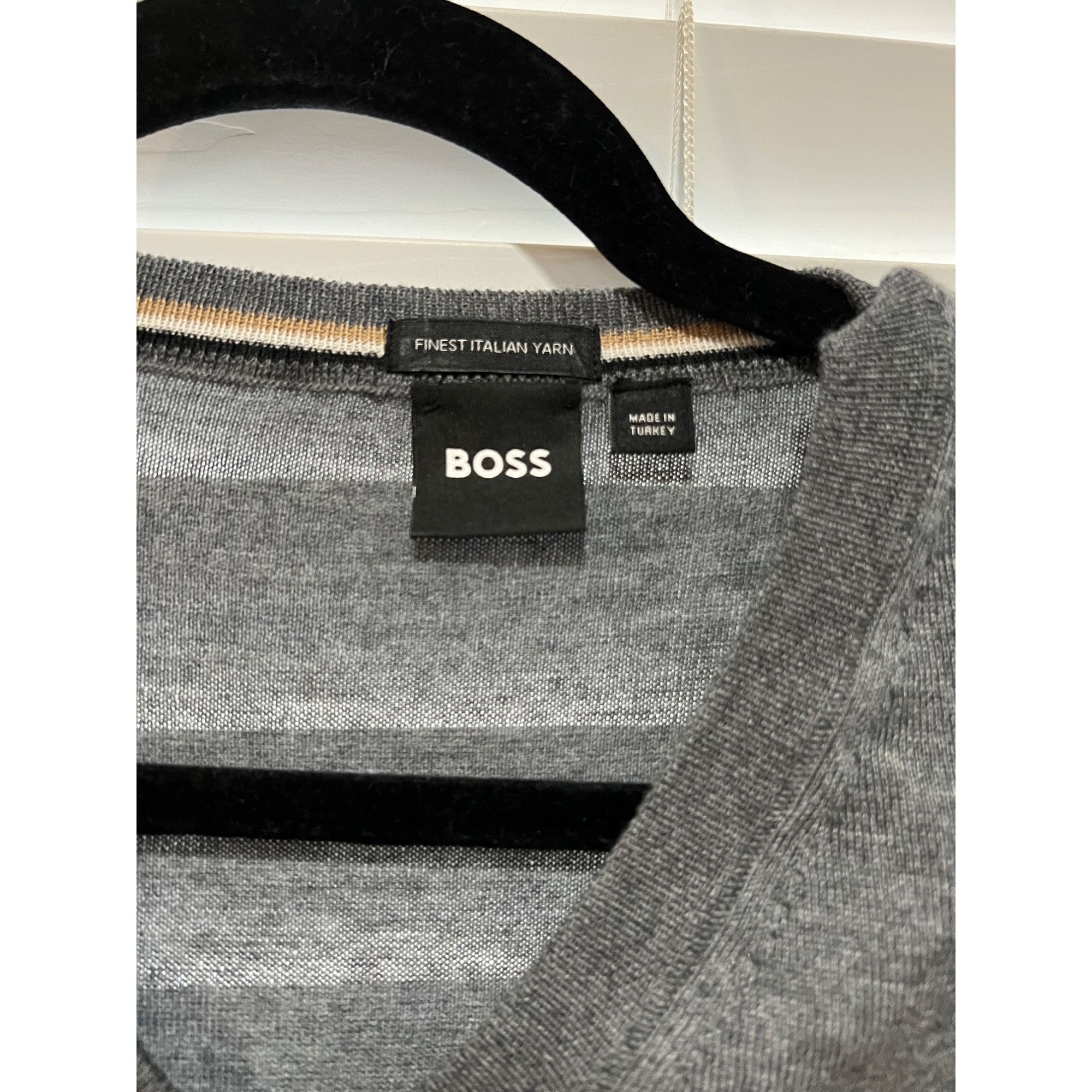 Hugo Boss Hugo Boss Italian Yarn VNeck lightweight Men's Sweater - Siz Size US XXL / EU 58 / 5 - 2 Thumbnail