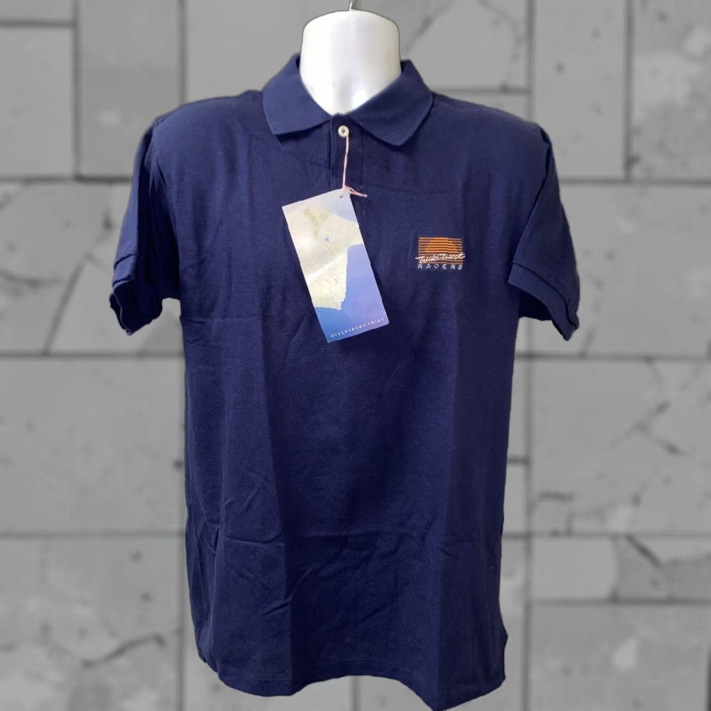 Vintage VINTAGE Queens Boro Golf Polo Shirt L Navy Blue USA Made Mens Size L NWT Size US L / EU 52-54 / 3 - 1 Thumbnail