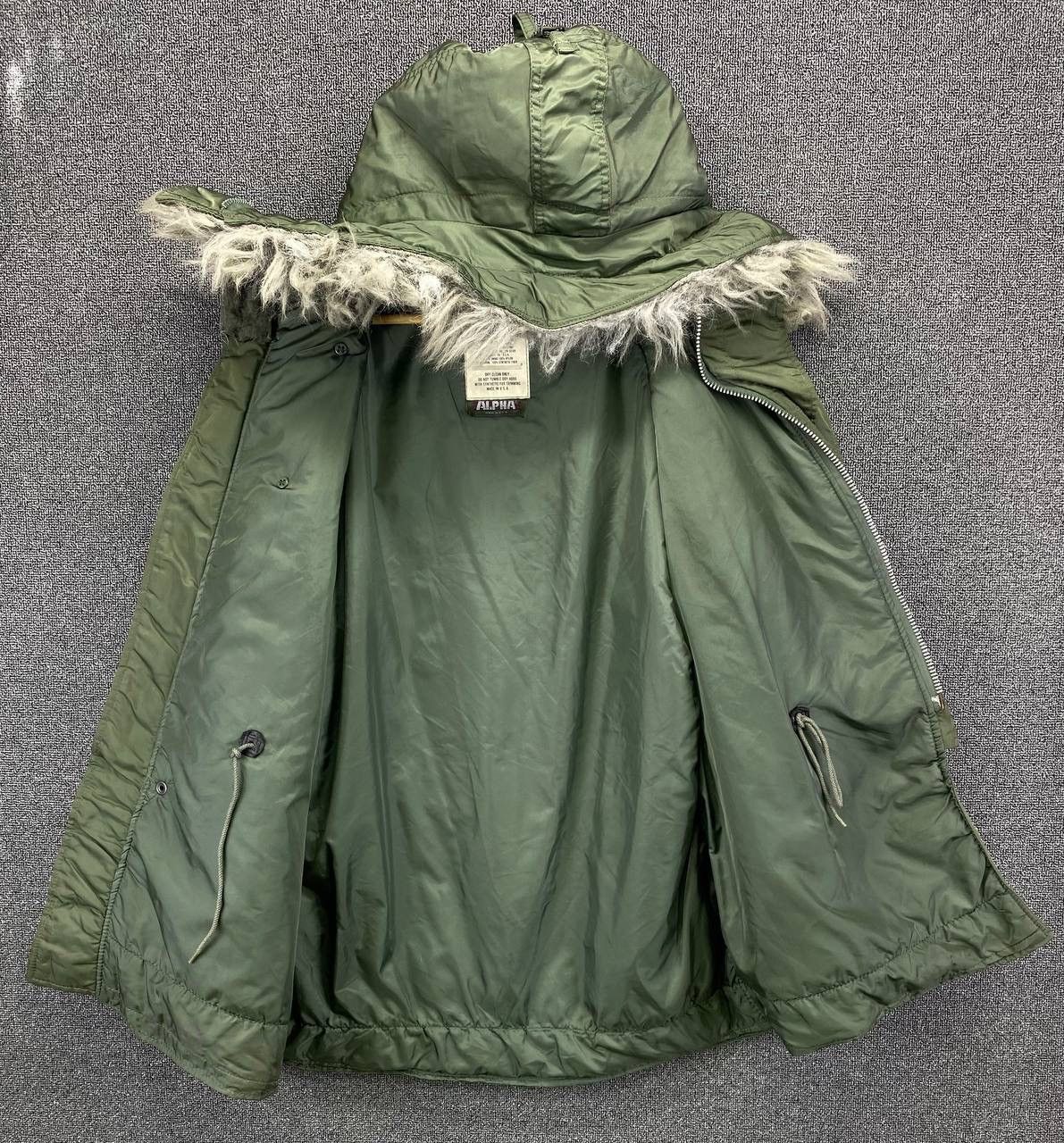 Alpha Industries Vintage 90s Alpha Industries N 3B Made in USA winter jacket Size US M / EU 48-50 / 2 - 6 Thumbnail