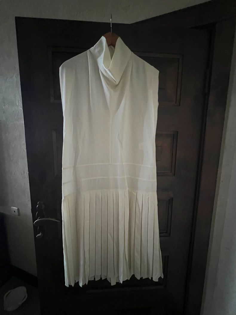 Jil Sander Jil Sander High waisted pleated patchwork sleeveless dress Size XXS / US 00 / IT 34 - 2 Thumbnail