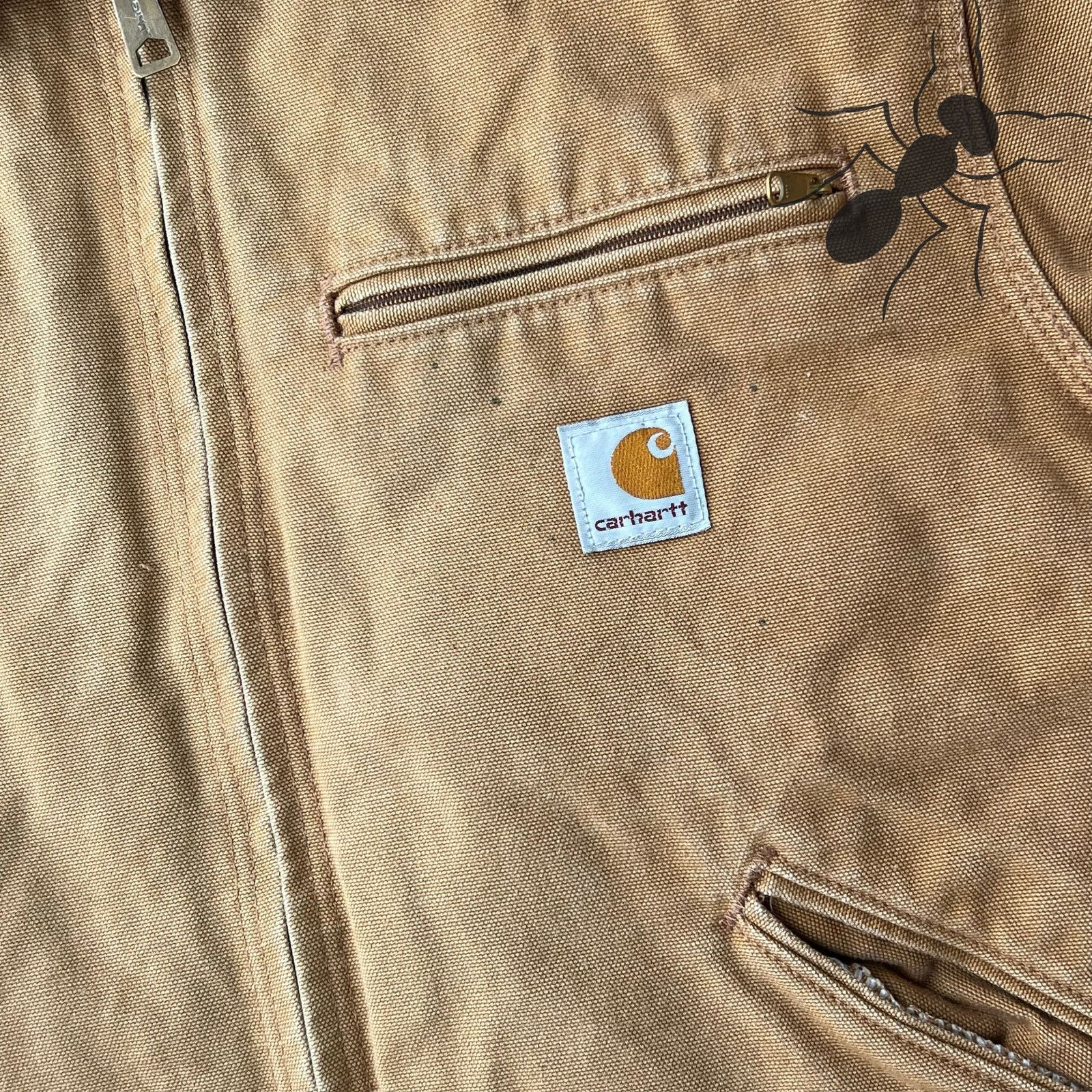 Carhartt × Vintage Carhartt J01 BRN brown detroit work wear jacket Size US S / EU 44-46 / 1 - 4 Thumbnail