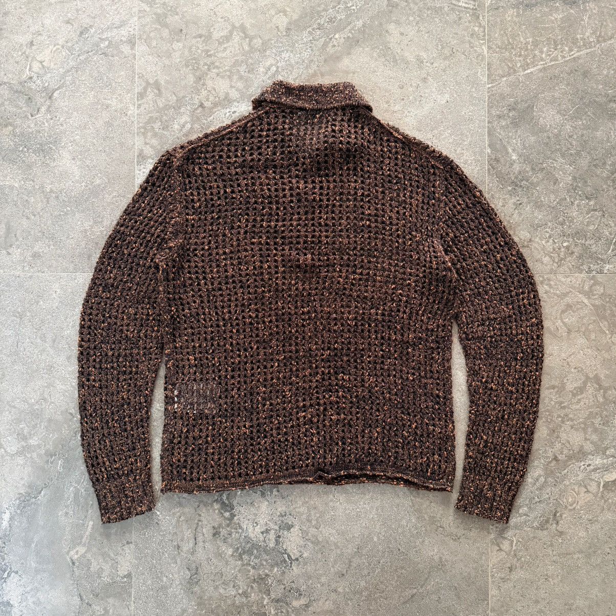 Acne Studios Acne Studios Open Knit Polo Shirt Size S / US 4 / IT 40 - 11 Thumbnail