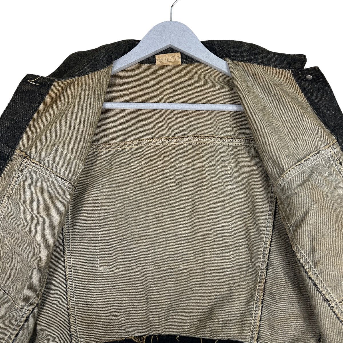 Japanese Brand 🔥 VINTAGE CLARK CUT OFF DENIM JACKET MADE IN ITALY Size US S / EU 44-46 / 1 - 12 Thumbnail
