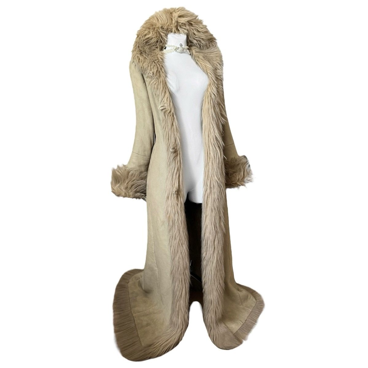 Vintage Vintage Afgan Grunge Penny Lane maxi faux fur coat Size S / US 4 / IT 40 - 3 Thumbnail